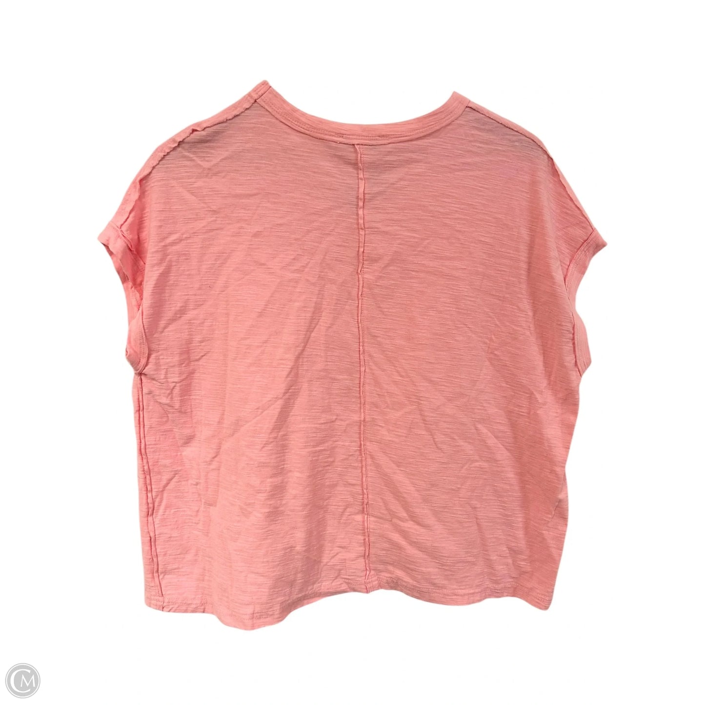 Top Short Sleeve Basic By Zenana In Pink, Size: S