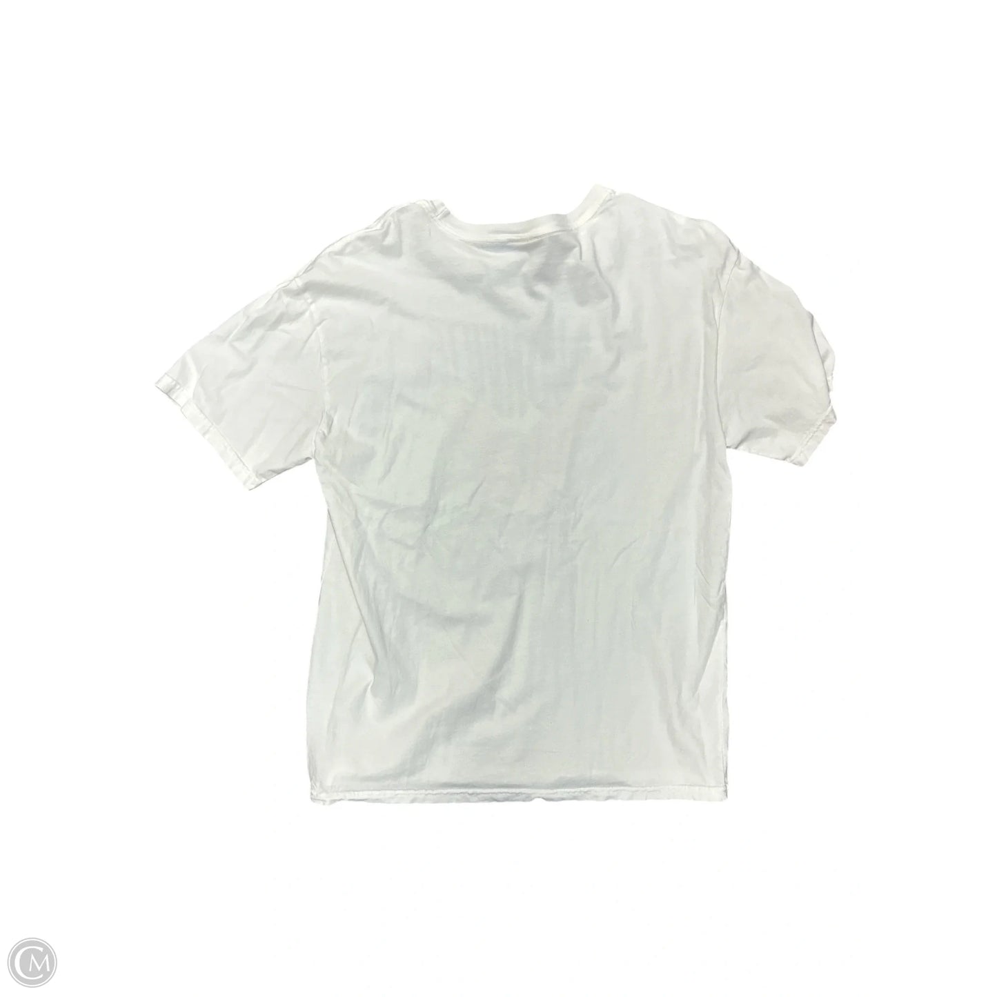 Top Short Sleeve Basic By Clothes Mentor In Cream, Size: M