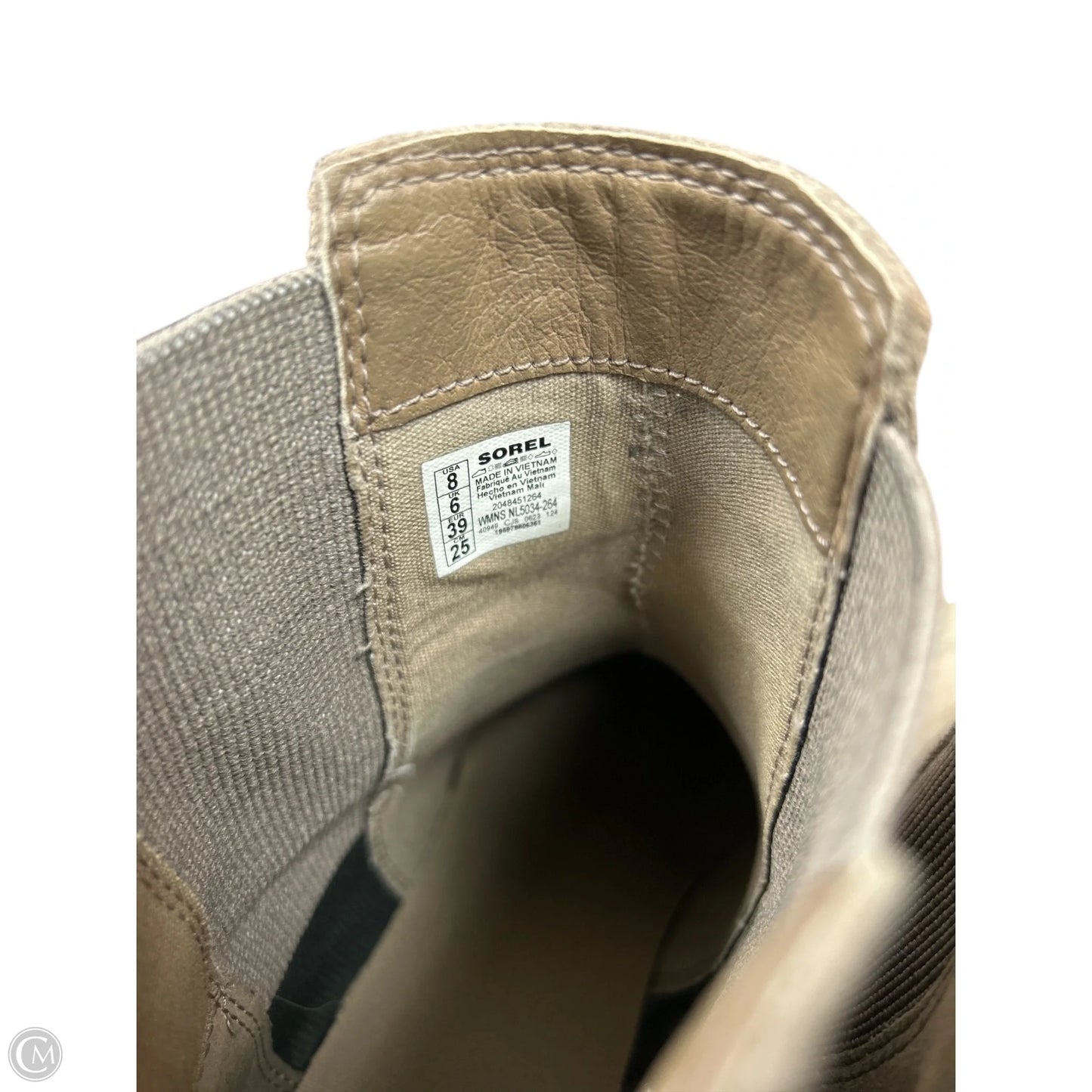 Boots Ankle Heels By Sorel In Tan, Size: 8