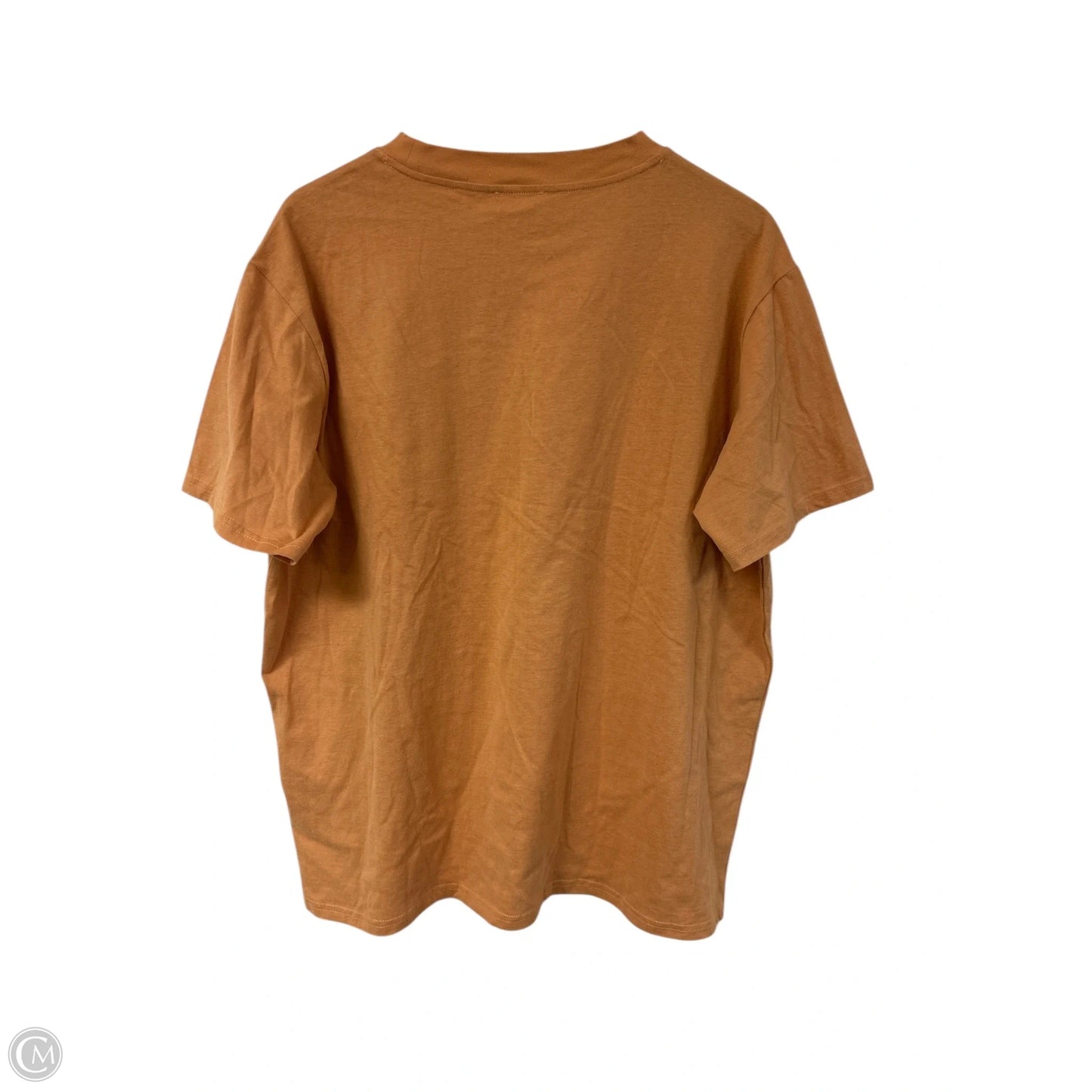 Top Short Sleeve Basic By Pink Lily In Peach, Size: L