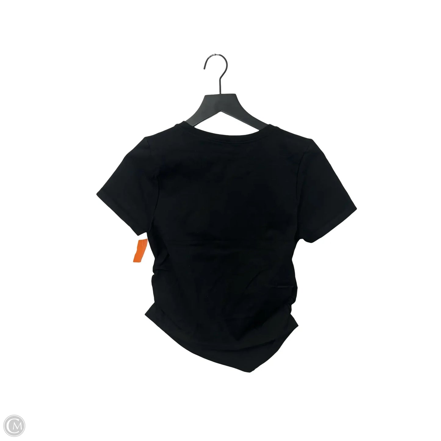 Athletic Top Short Sleeve By Oqq In Black, Size: L