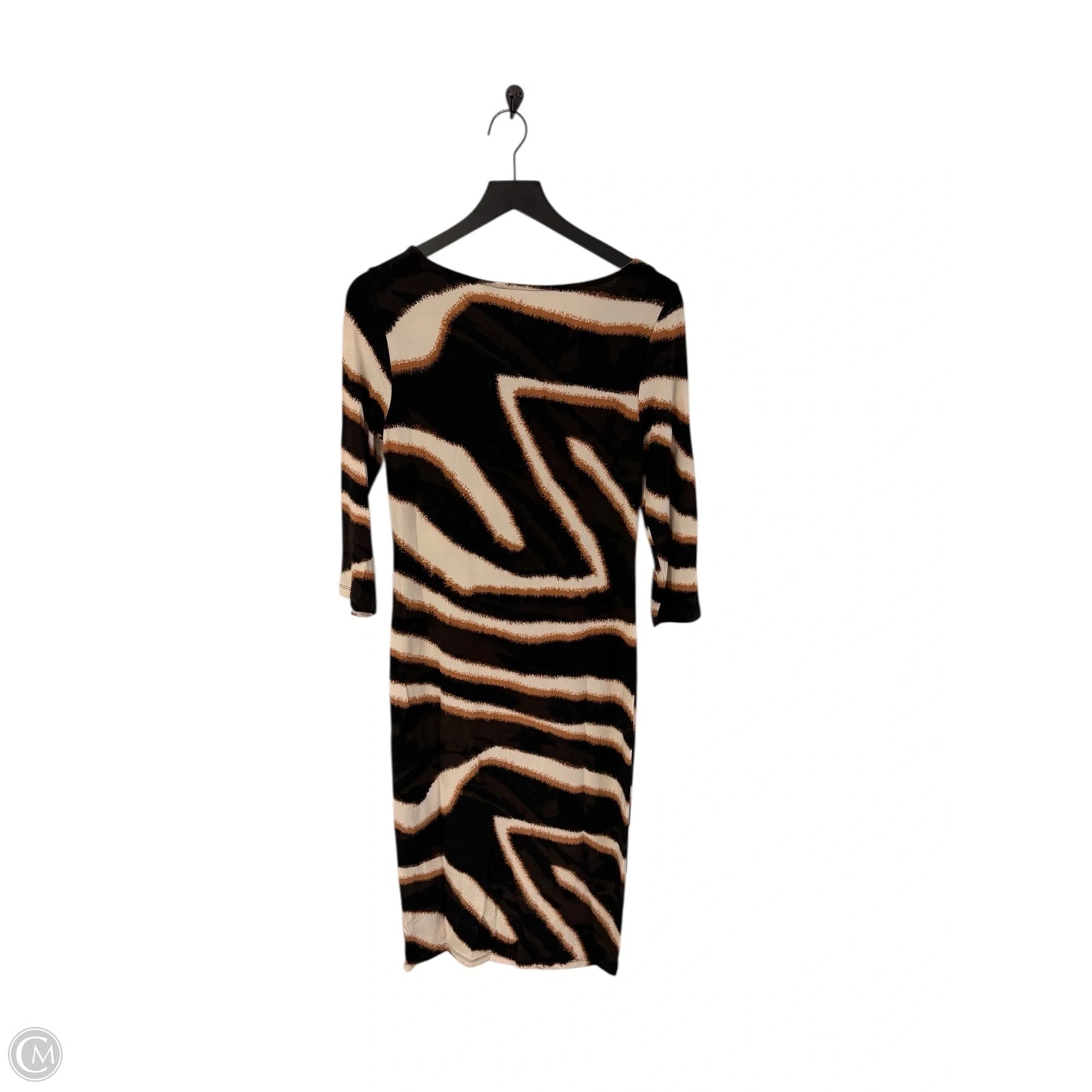 Dress Party Midi By Chicos In Black & Cream, Size: S