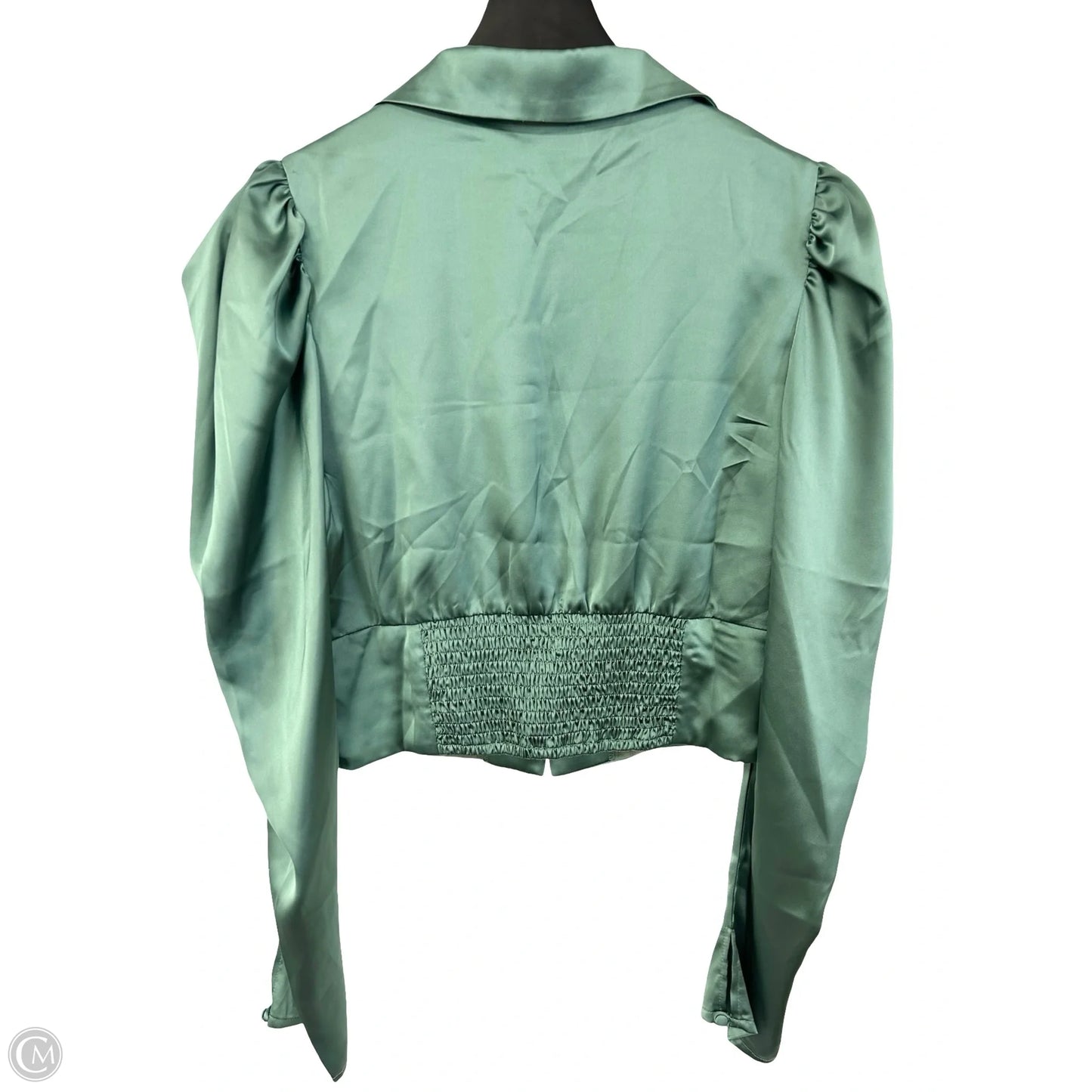 Blouse Long Sleeve By Lumiere In Green, Size: L