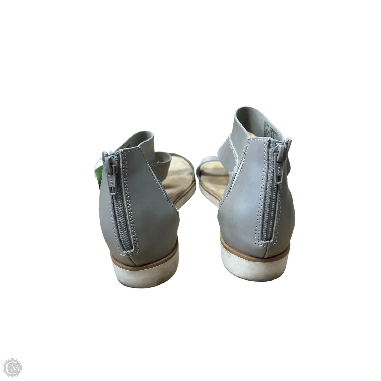 Sandals Flats By Time And Tru In Grey, Size: 10