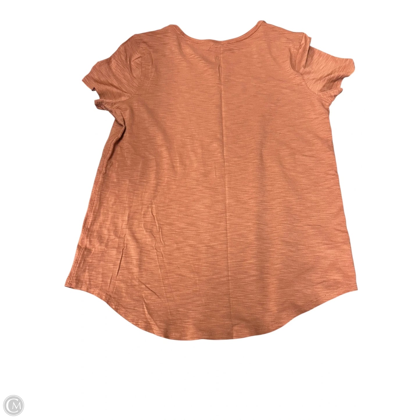 Top Short Sleeve By Lululemon In Orange, Size: 10