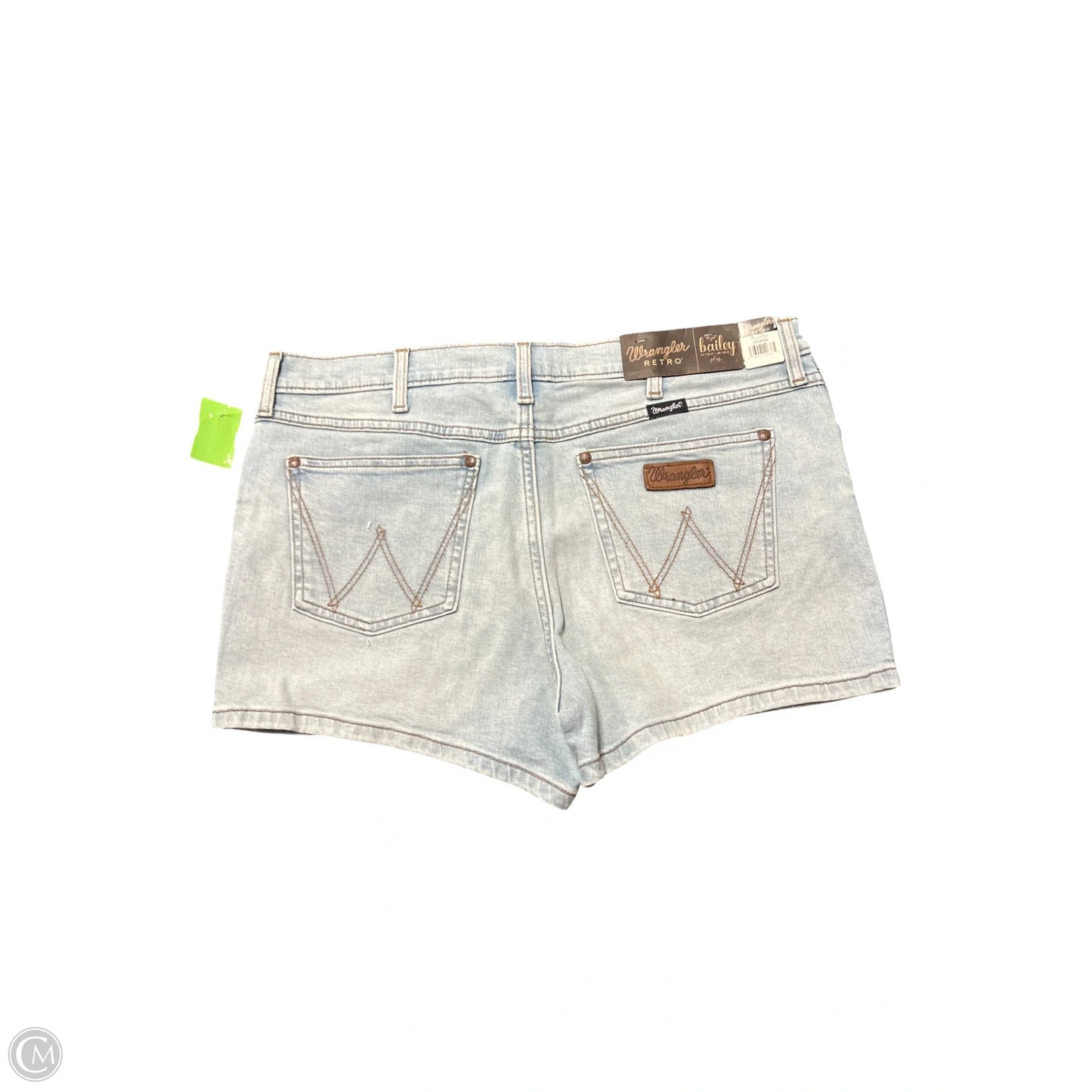 Shorts By Wrangler In Blue Denim, Size: 16