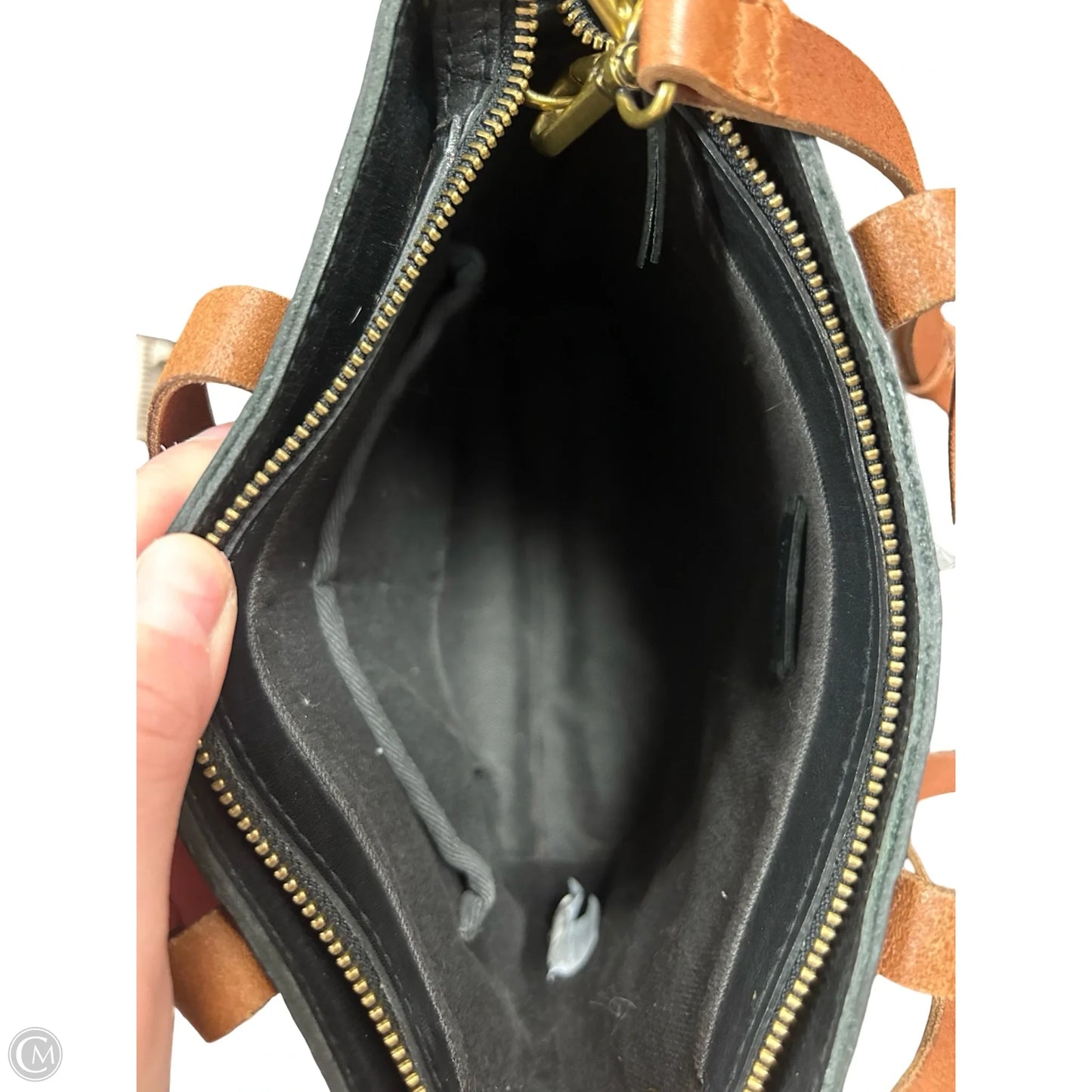 Handbag Leather By Madewell, Size: Small