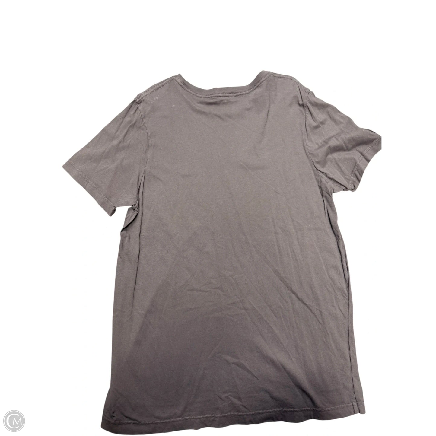 Top Short Sleeve Basic By Hem & Thread In Grey, Size: L