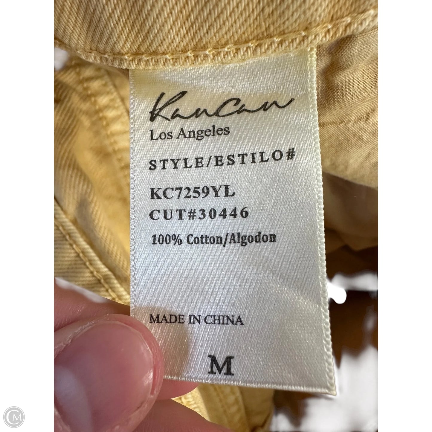 Shorts By Kancan In Yellow, Size: M