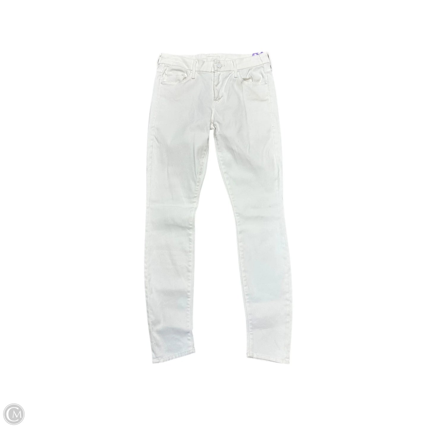 Jeans Skinny By Mother In White, Size: 4