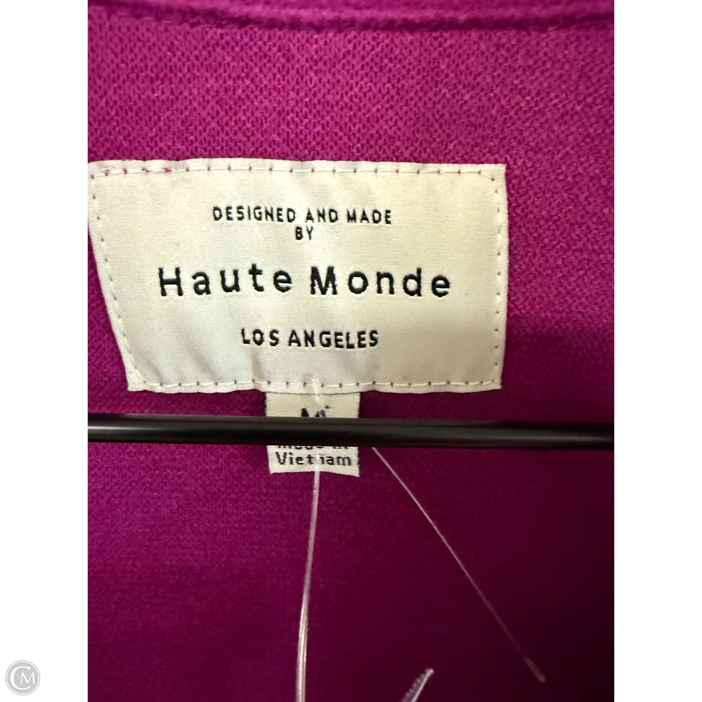 Coat Trench Coat By Haute Monde In Purple, Size: M
