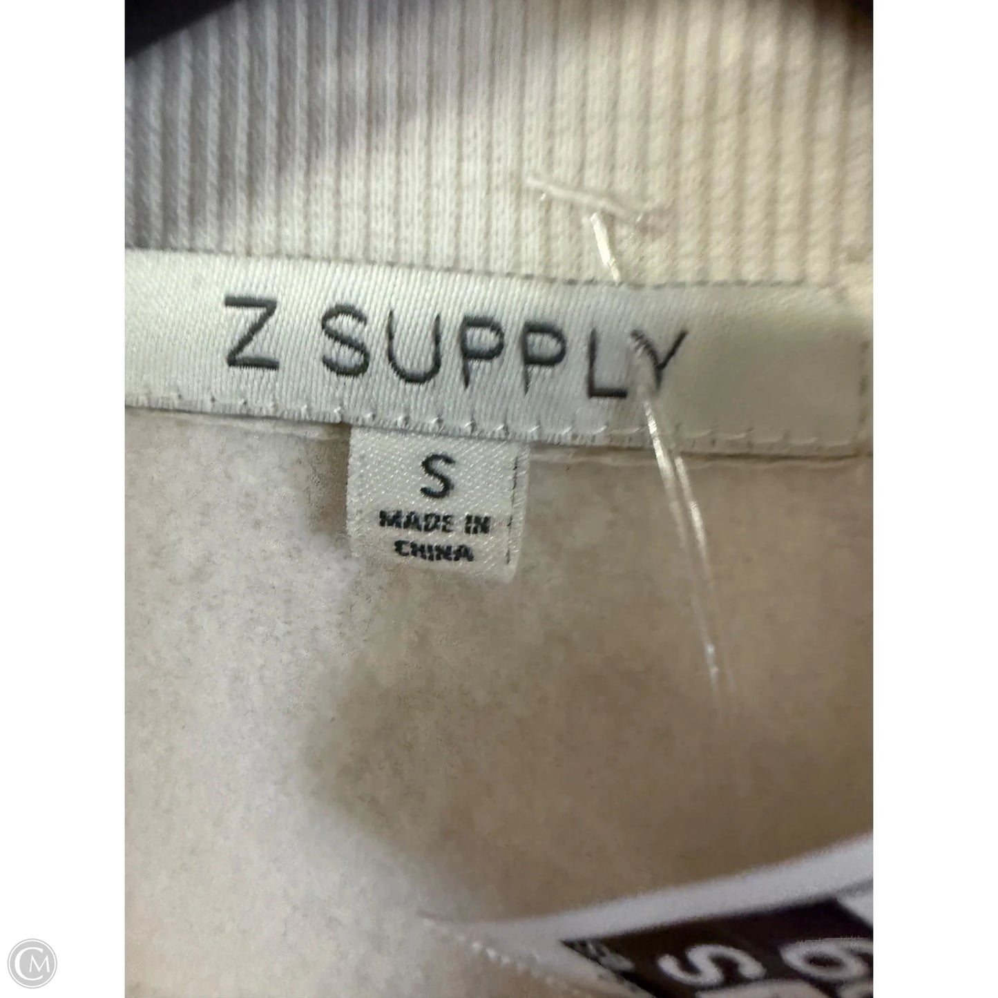 Sweatshirt Collar By Z Supply In Cream, Size: S