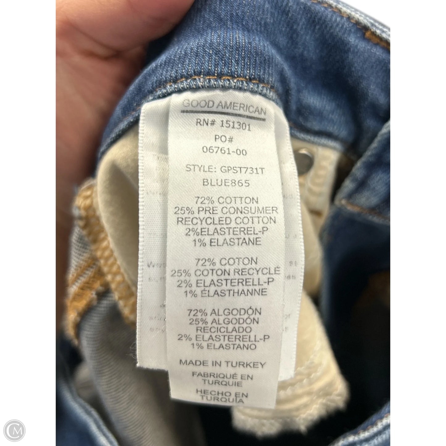 Jeans Straight By Good American In Blue, Size: 0