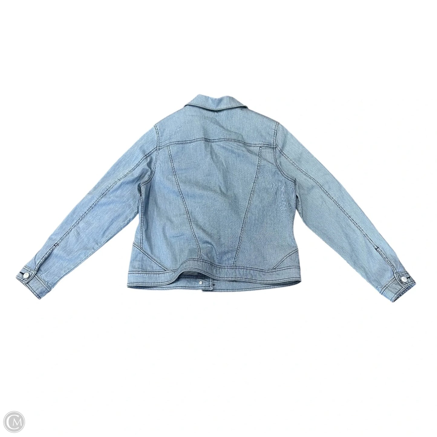Jacket Denim By Cabi In Blue Denim, Size: L