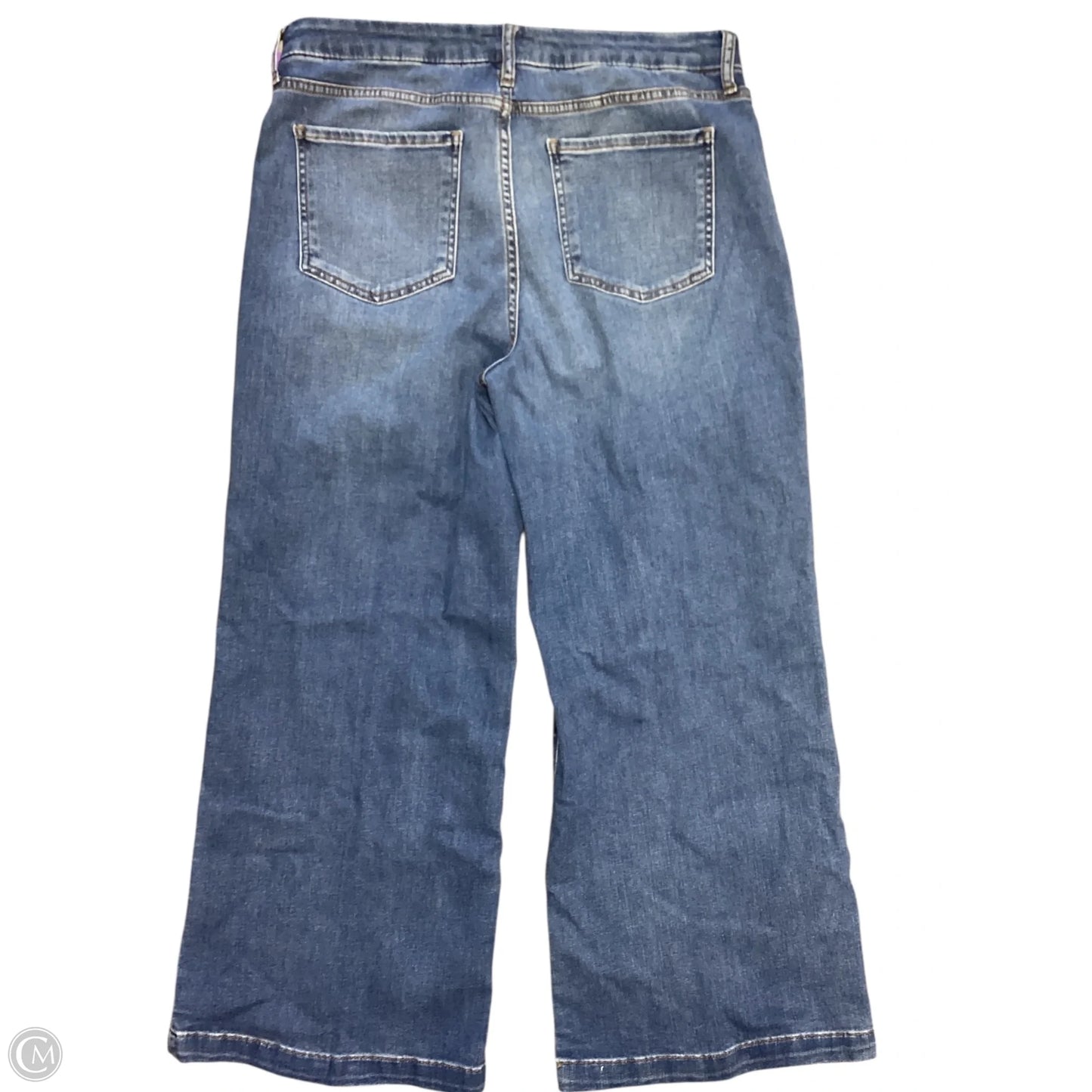 Jeans Wide Leg By Kut In Blue Denim, Size: 14
