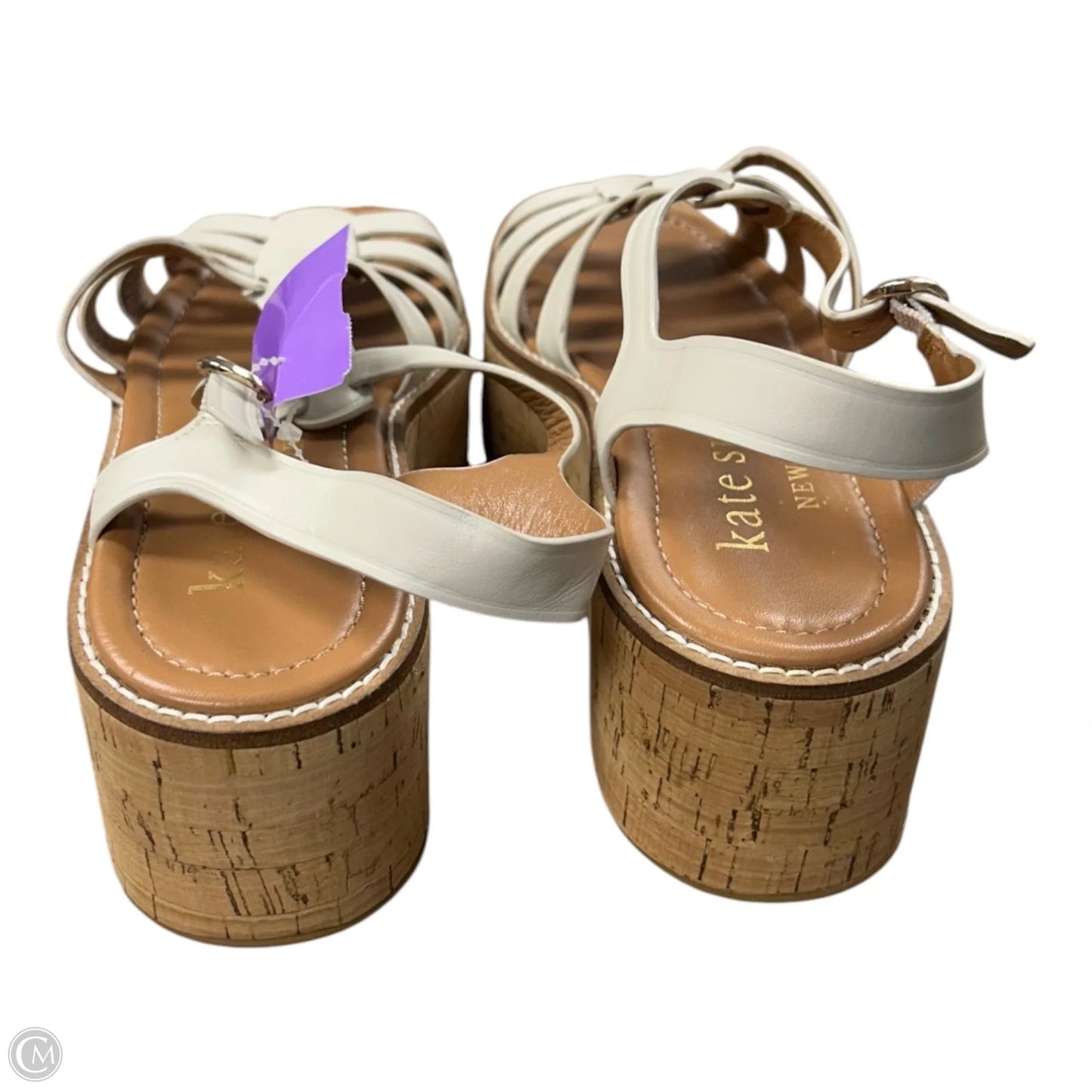 Sandals Designer By Kate Spade In White, Size: 8.5