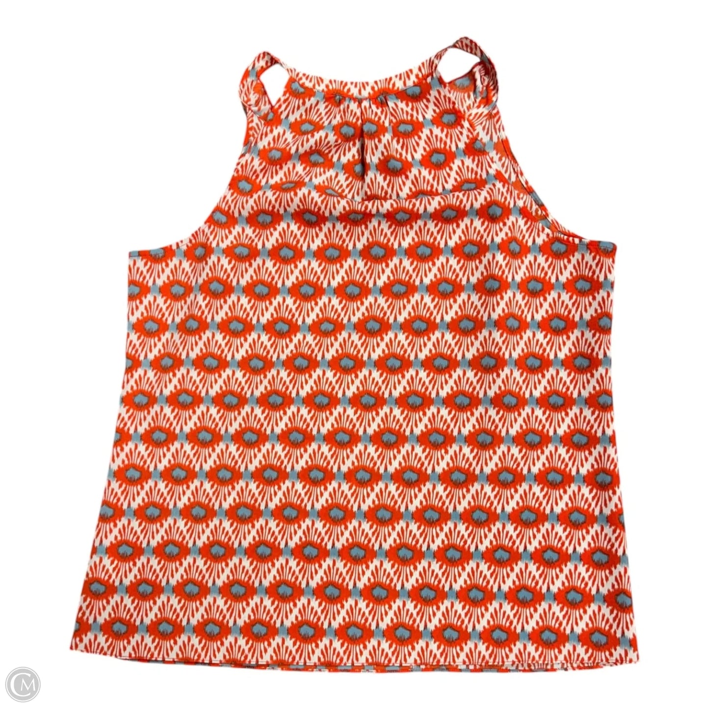 Top Sleeveless By Cabi In Blue & Orange, Size: M