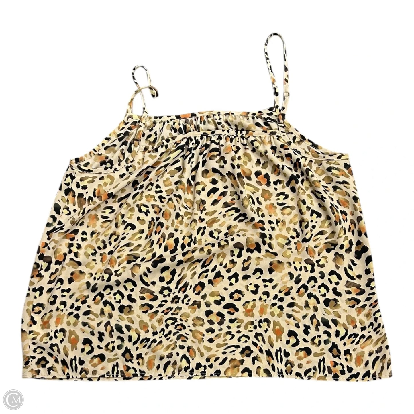 Top Sleeveless By Cabi In Animal Print, Size: L