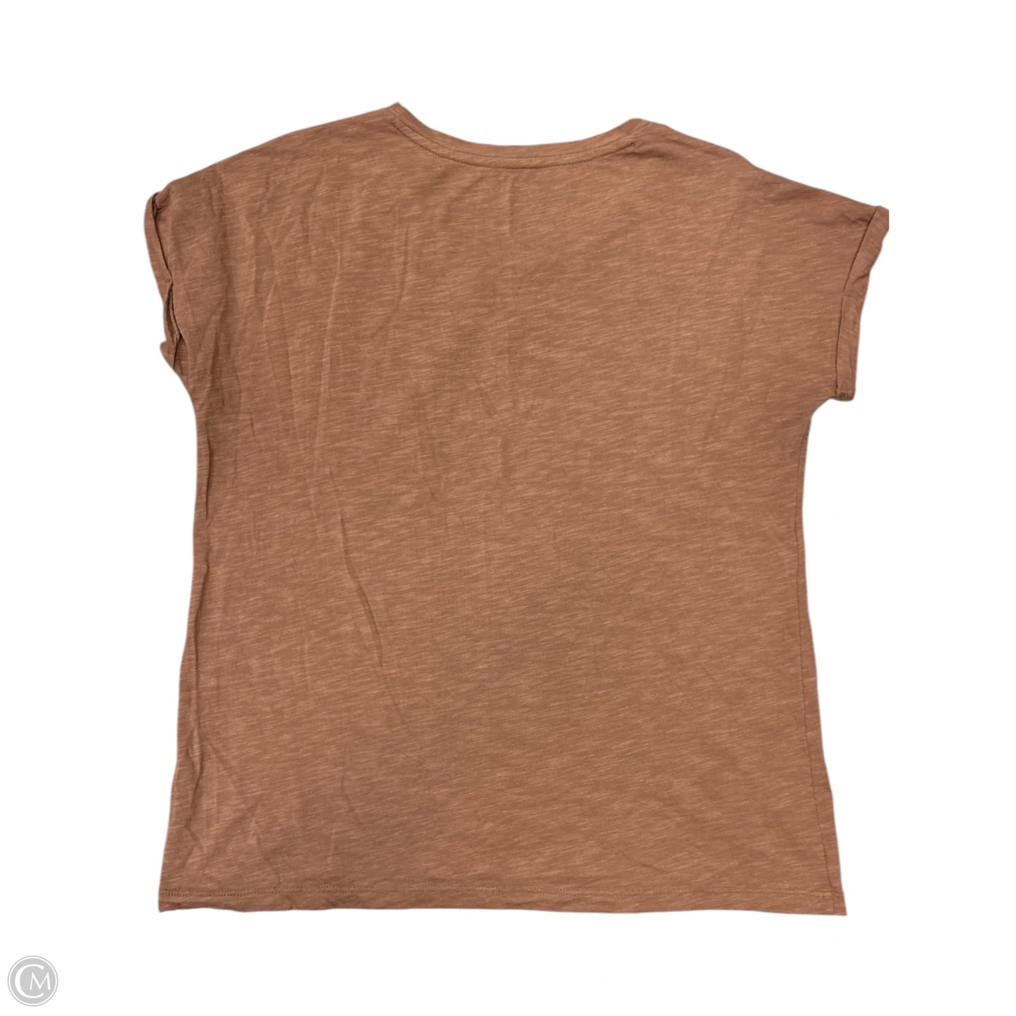 Top Short Sleeve By Max Studio In Brown, Size: Xs