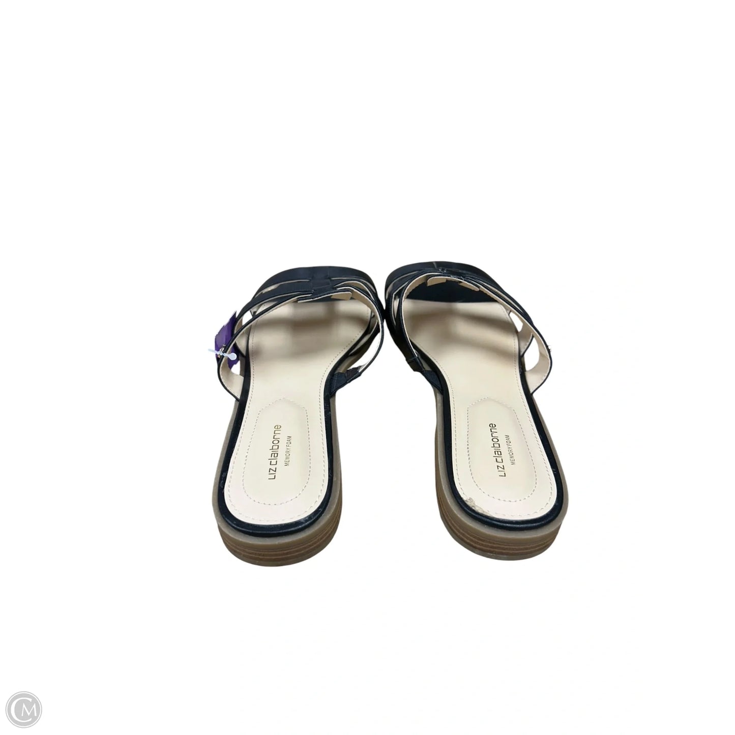 Sandals Flats By Liz Claiborne In Black, Size: 11