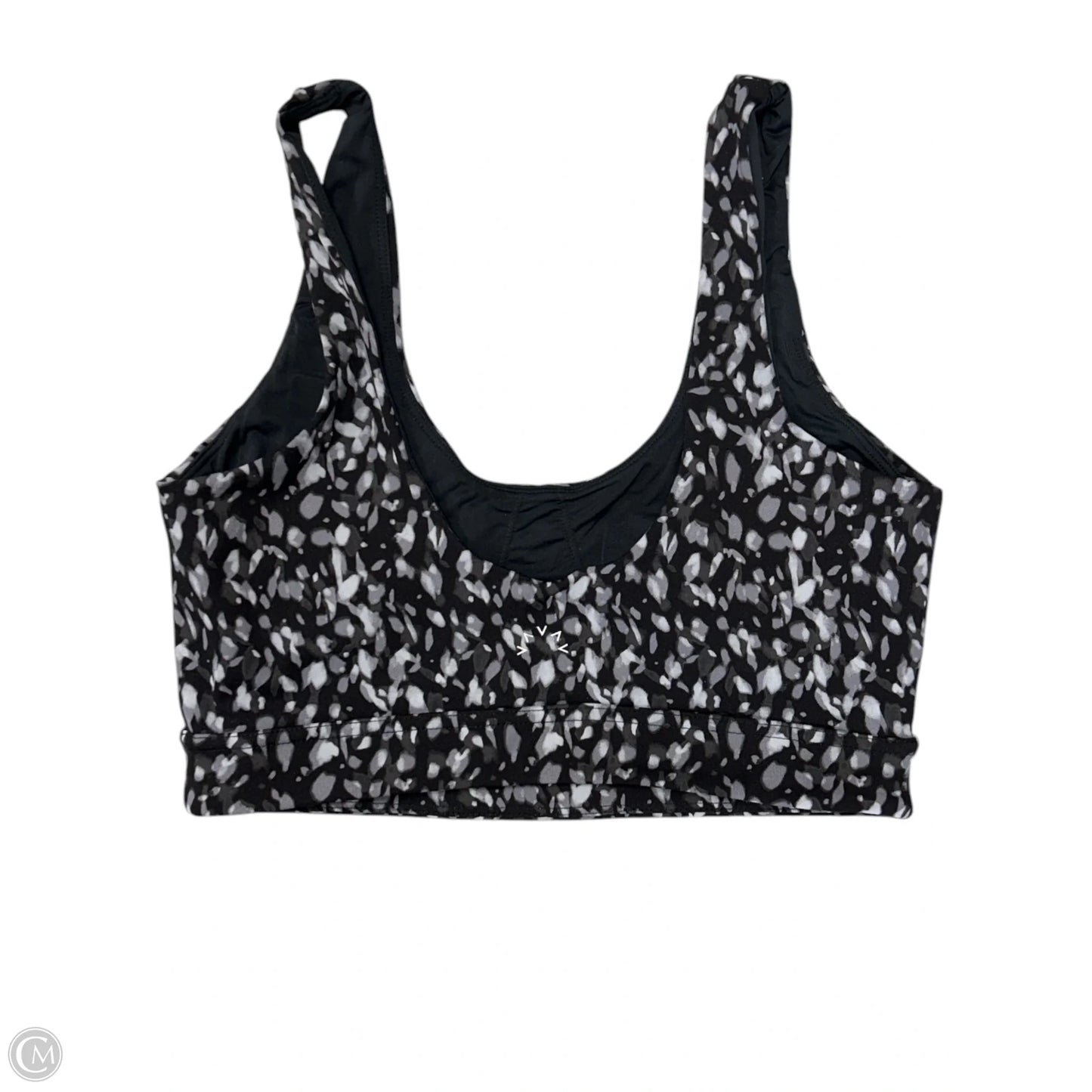 Athletic Bra By Varley In Black & Grey, Size: M