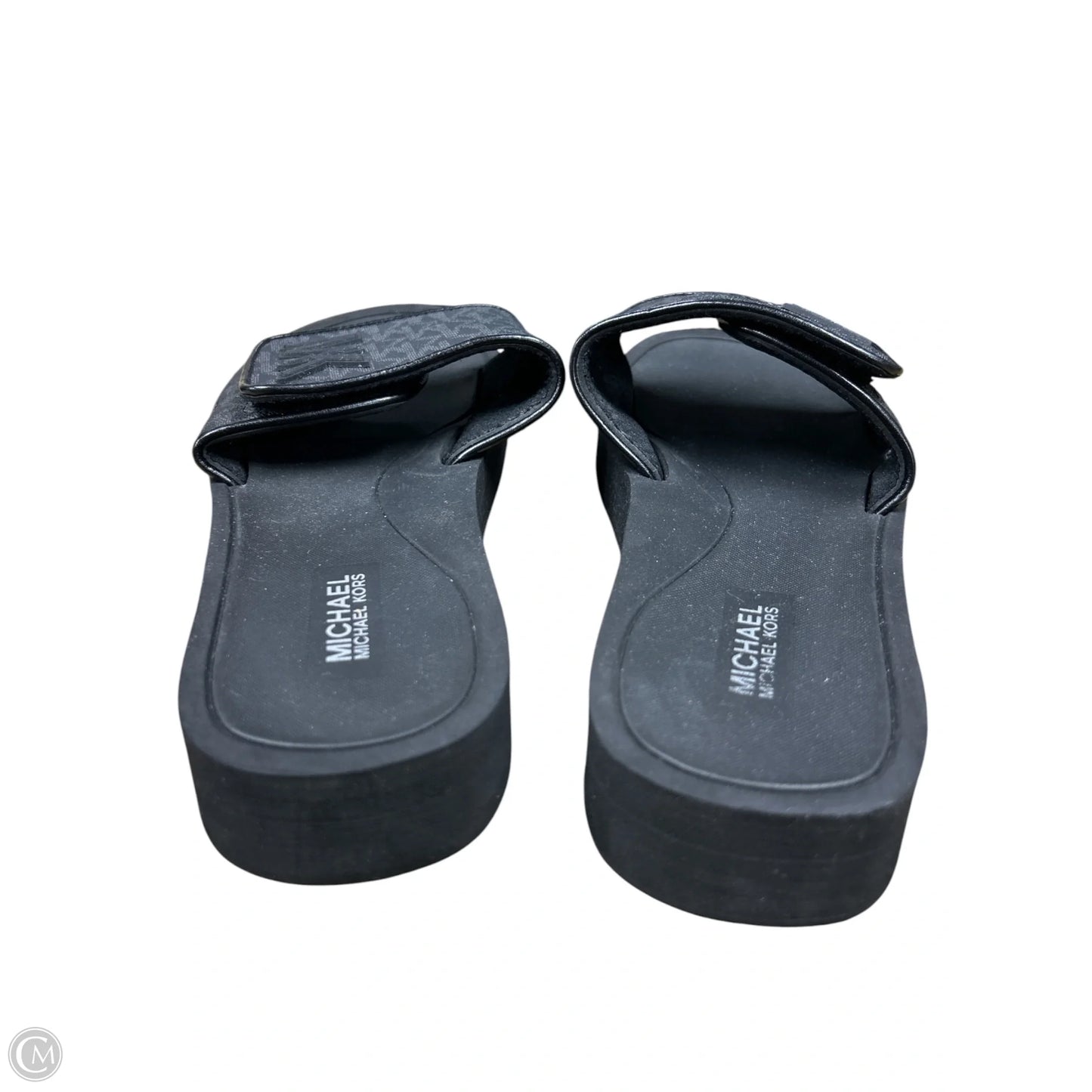 Sandals Flats By Michael By Michael Kors In Black, Size: 8