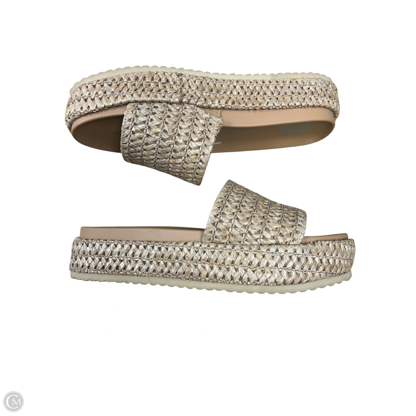 Sandals Heels Platform By Dolce Vita In Tan, Size: 8.5