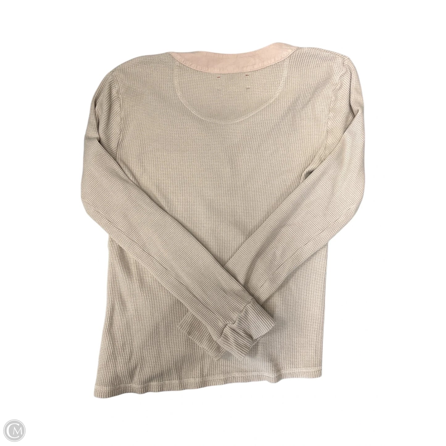 Top Long Sleeve By Cma In Tan, Size: Xs