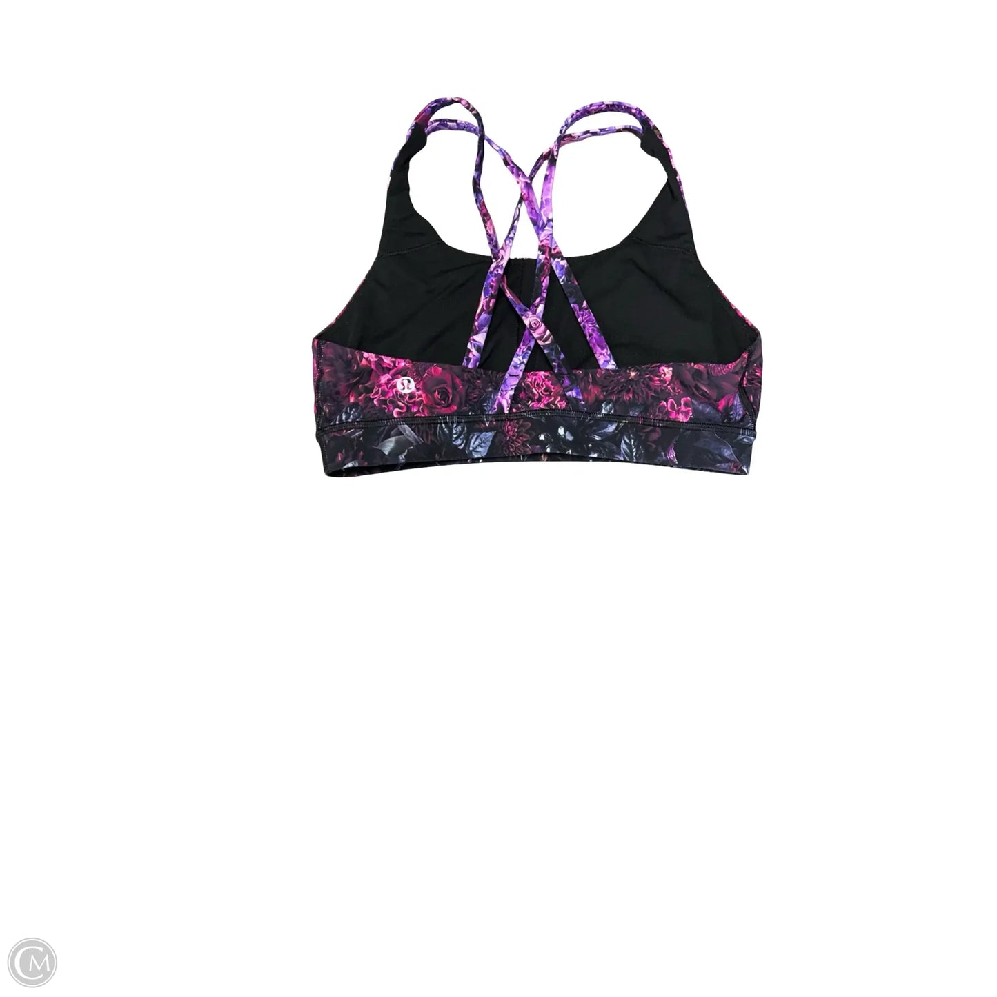 Athletic Bra By Lululemon In Floral Print, Size: 8