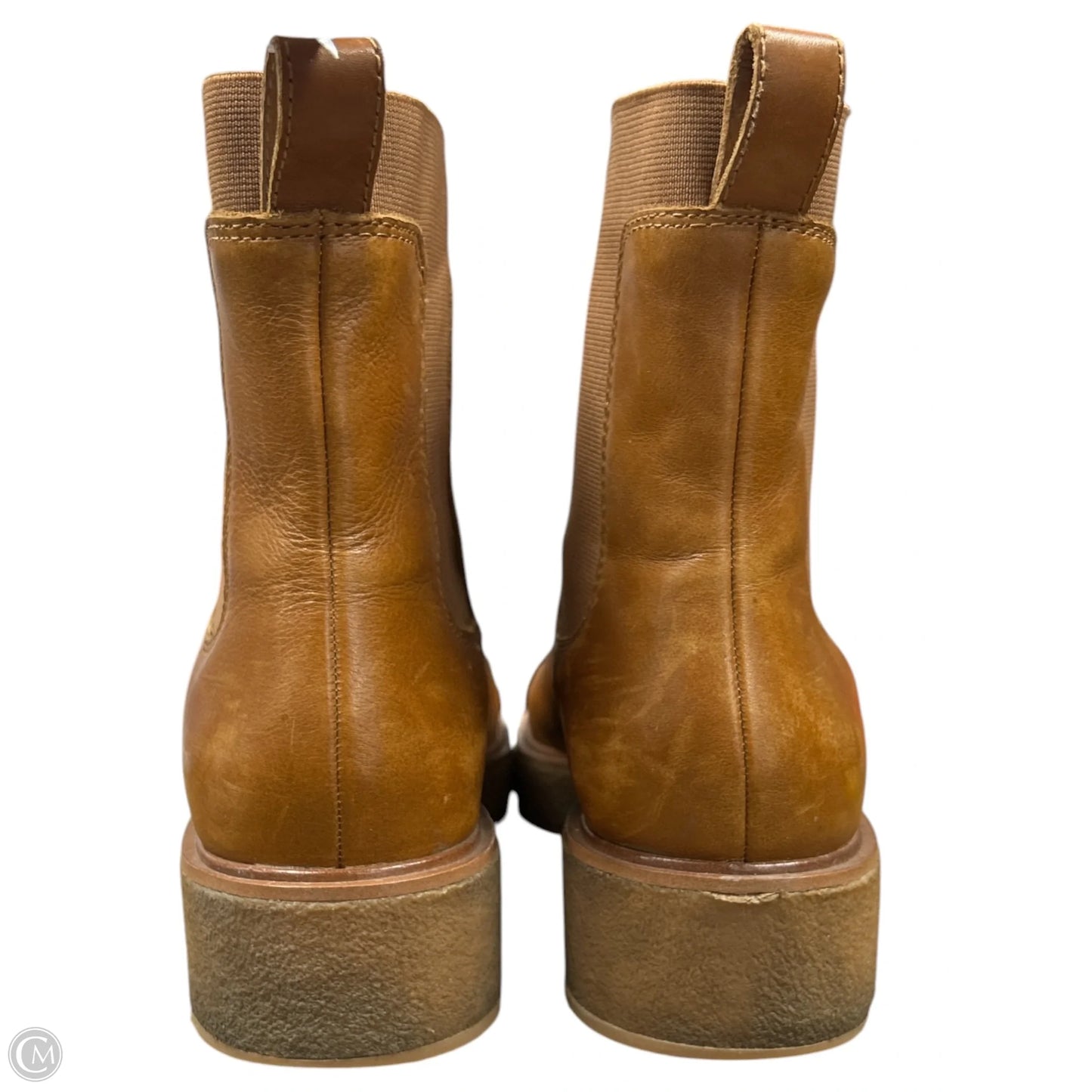 Boots Ankle Heels By Madewell In Brown, Size: 10.5