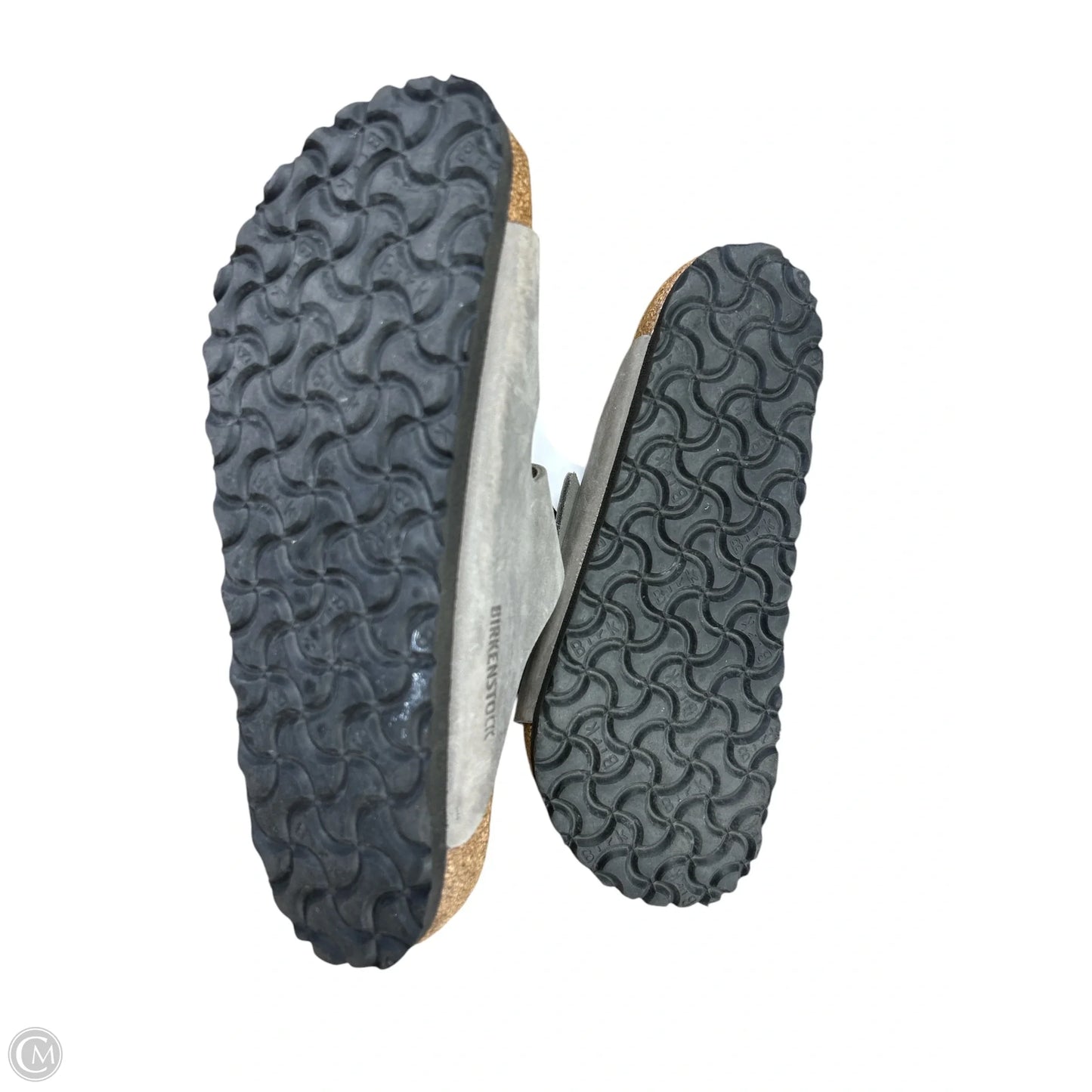 Sandals Flats By Birkenstock In Grey, Size: 7.5