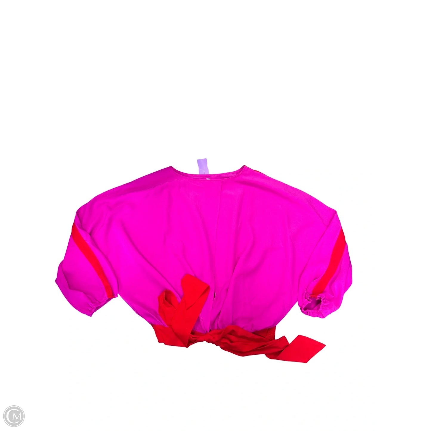 Top Long Sleeve By Tcec In Pink, Size: L