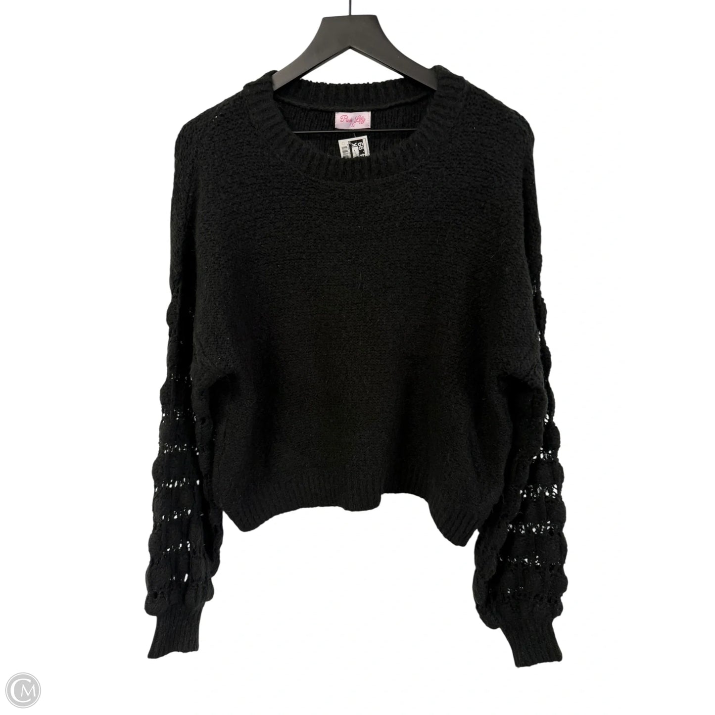 Sweater By Pink Lily In Black, Size: S