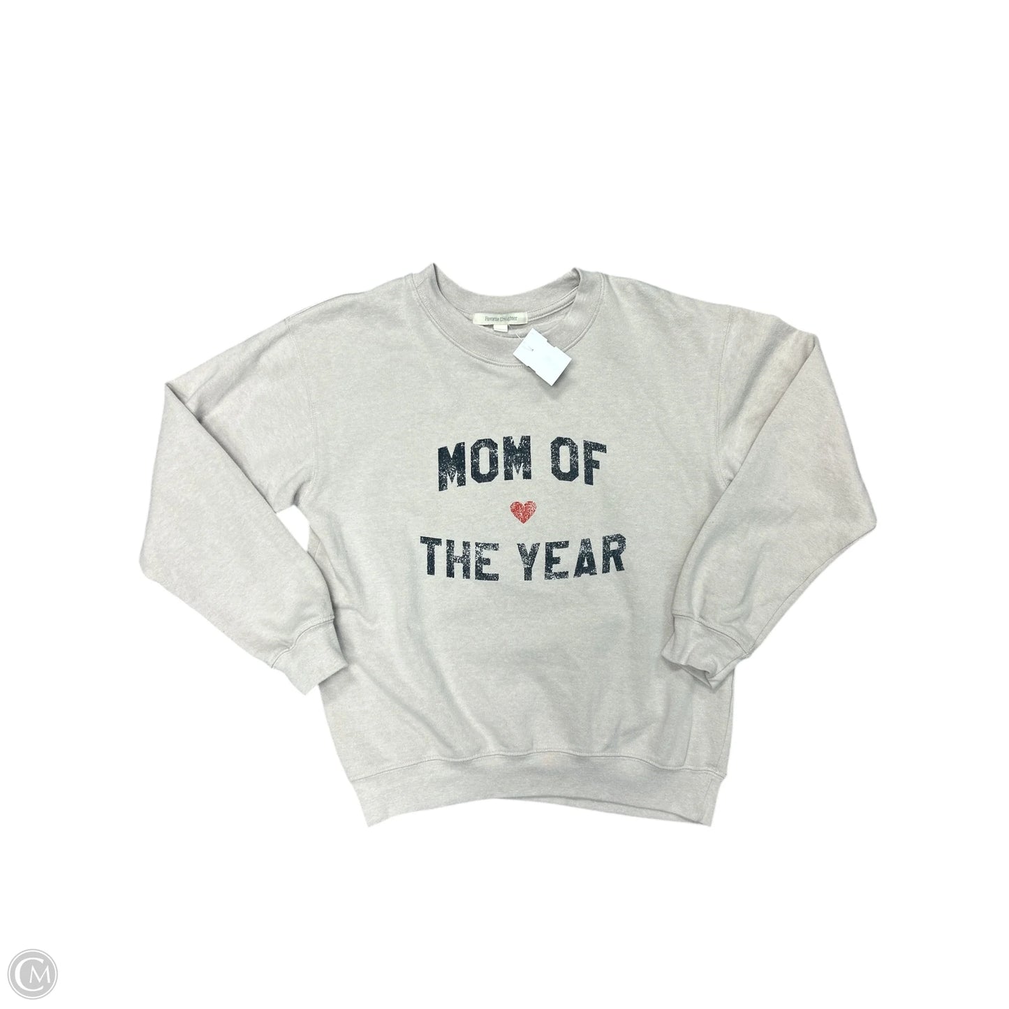 Sweatshirt Crewneck By Cmb In Cream, Size: Xs