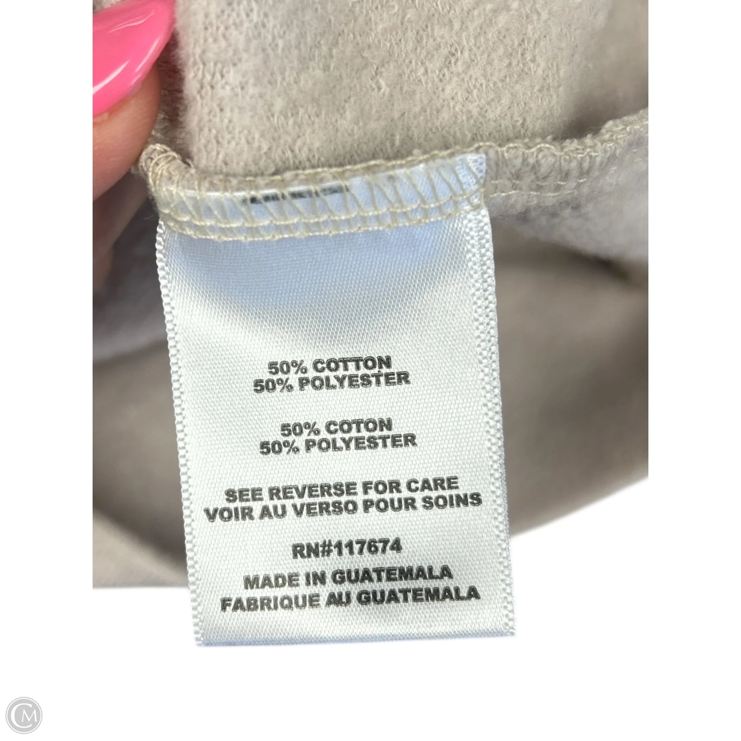 Sweatshirt Crewneck By Cmb In Cream, Size: Xs