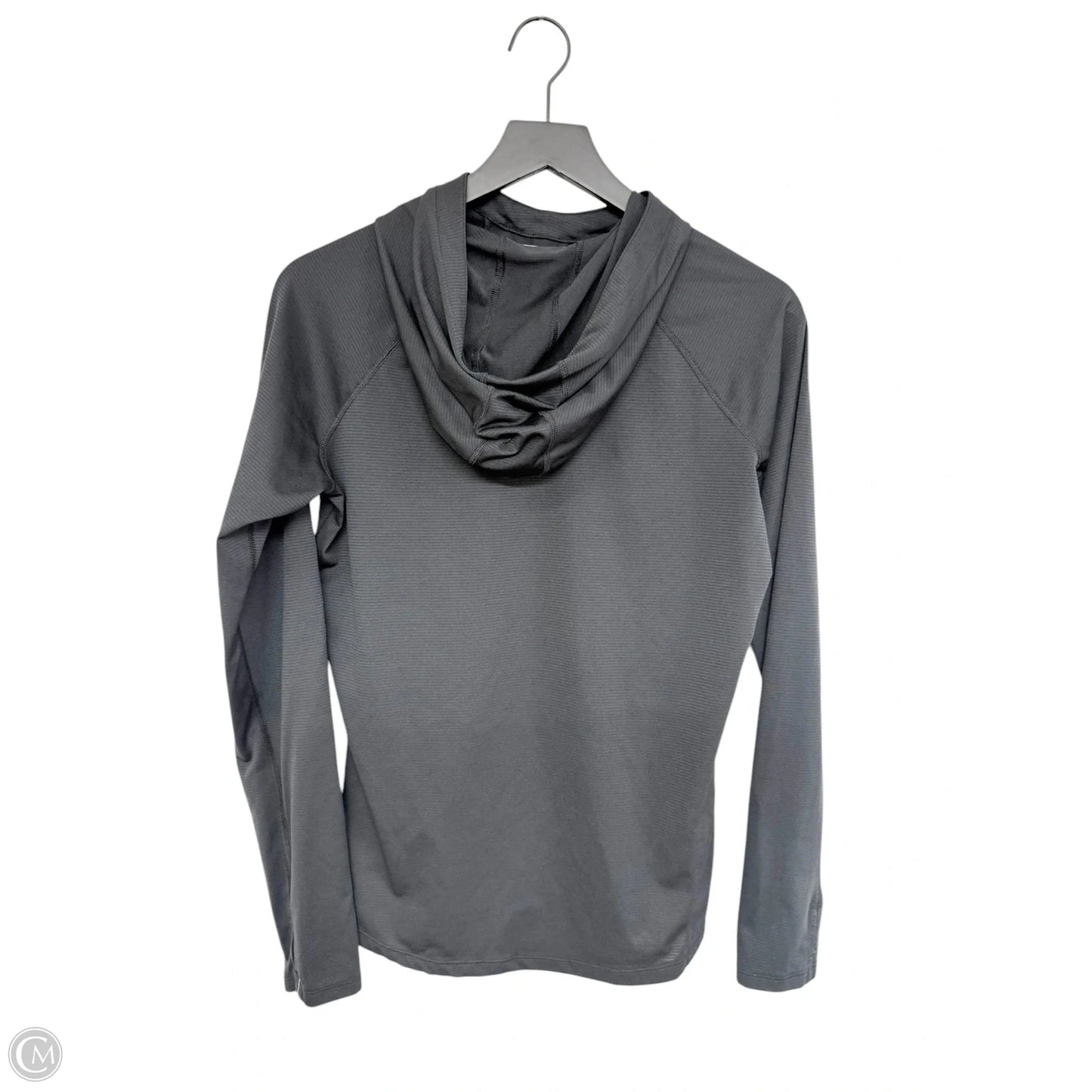 Athletic Top Long Sleeve Hoodie By Under Armour In Black, Size: M