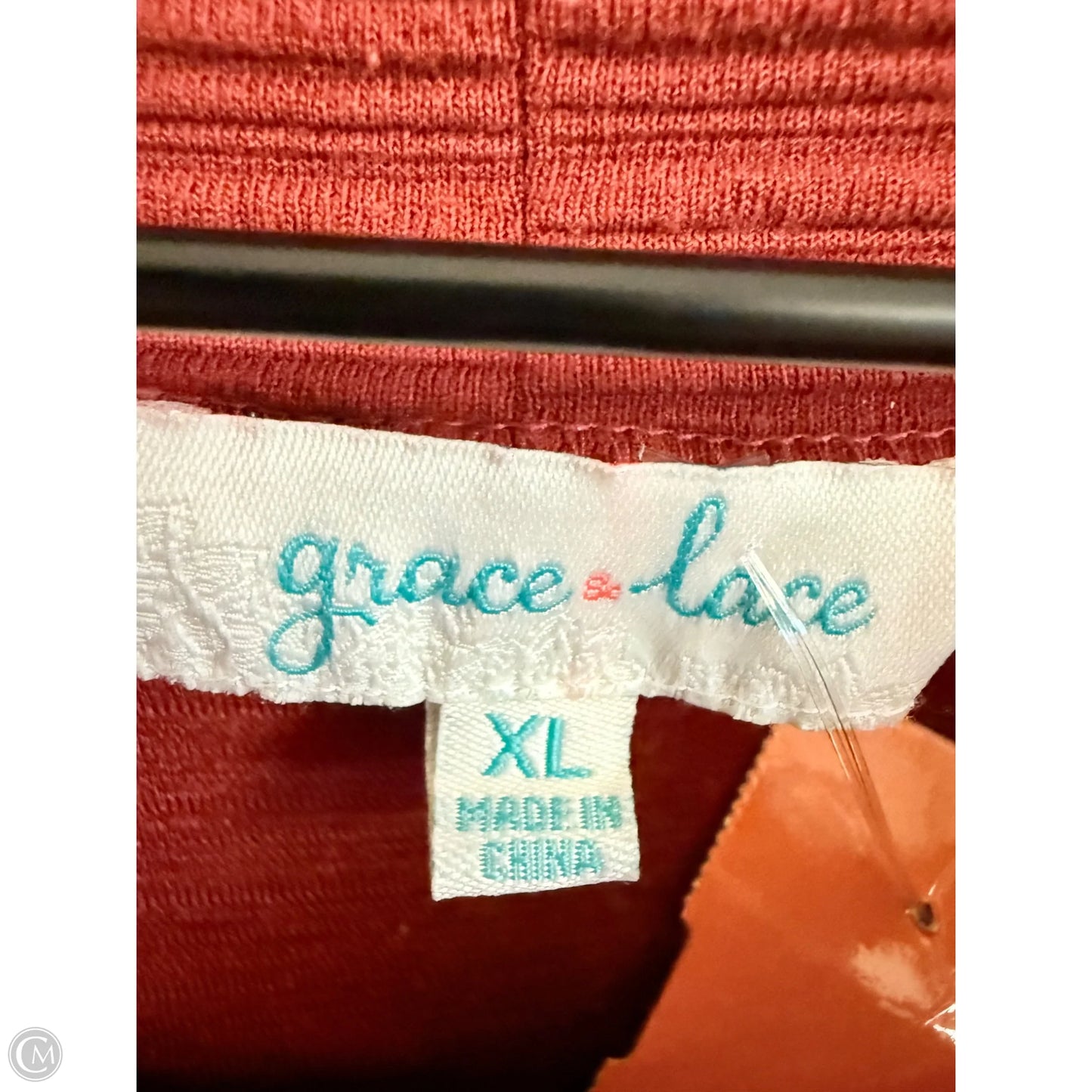 Top Long Sleeve By Clothes Mentor In Orange, Size: Xl