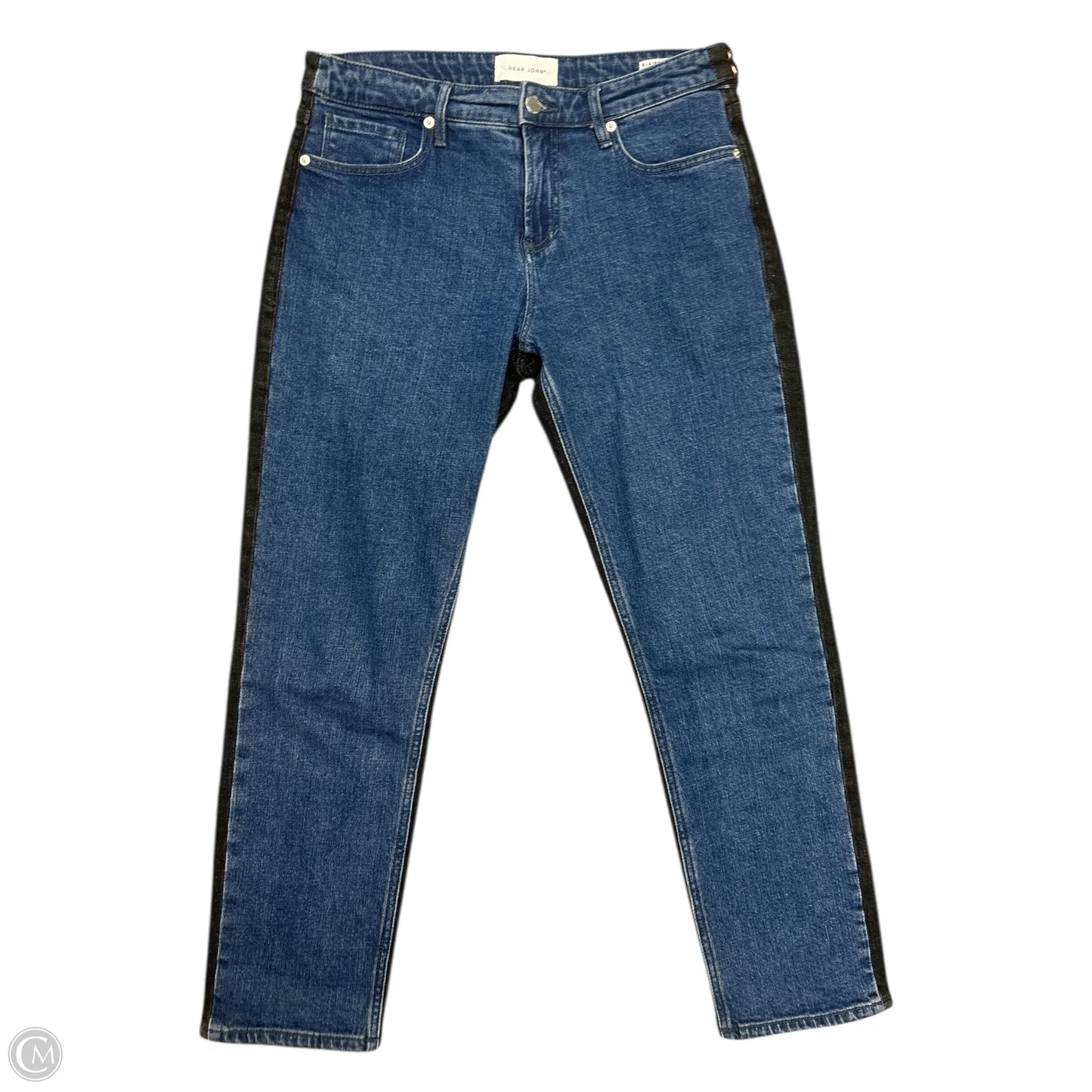Jeans Straight By Dear John In Black & Blue, Size: 8