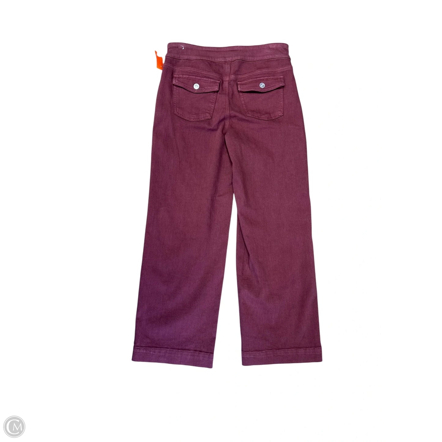 Jeans Wide Leg By Chicos In Red Denim, Size: 2