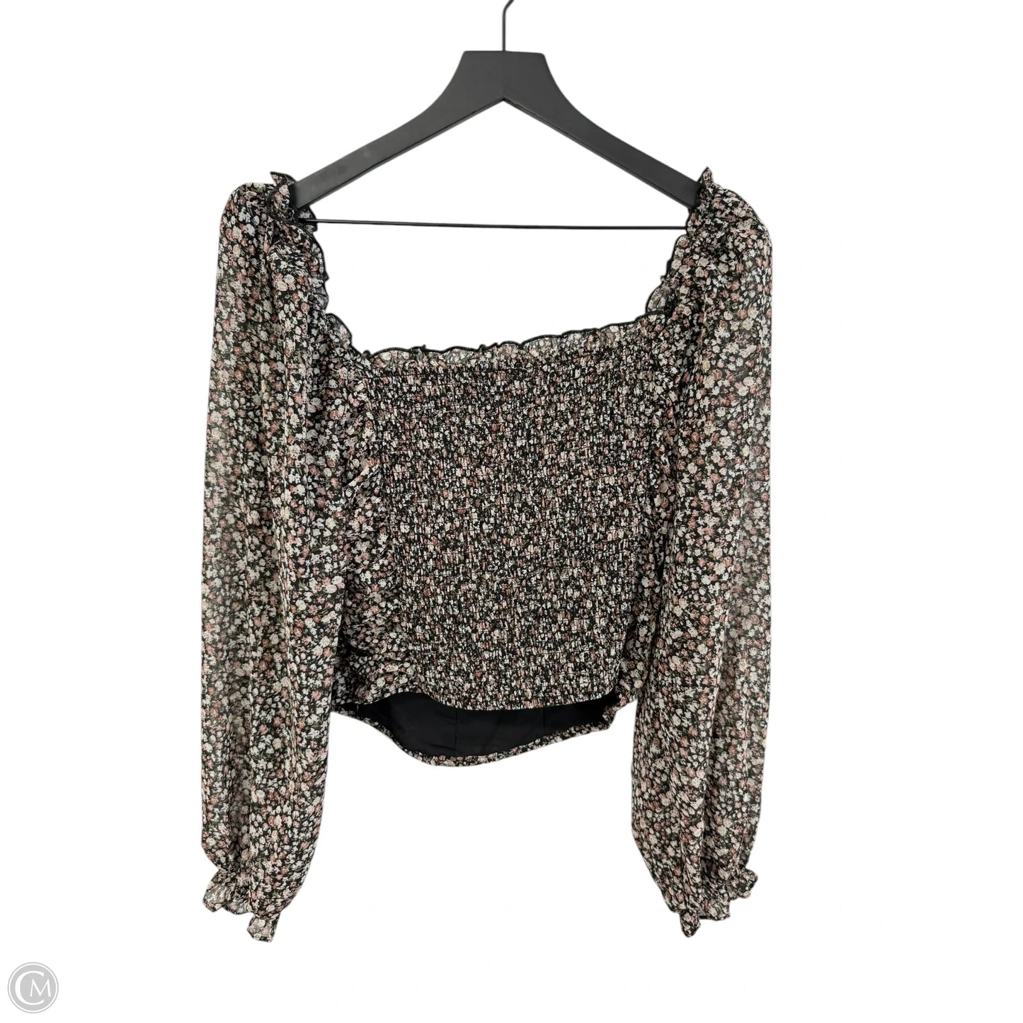 Top Long Sleeve By Astr In Floral Print, Size: L