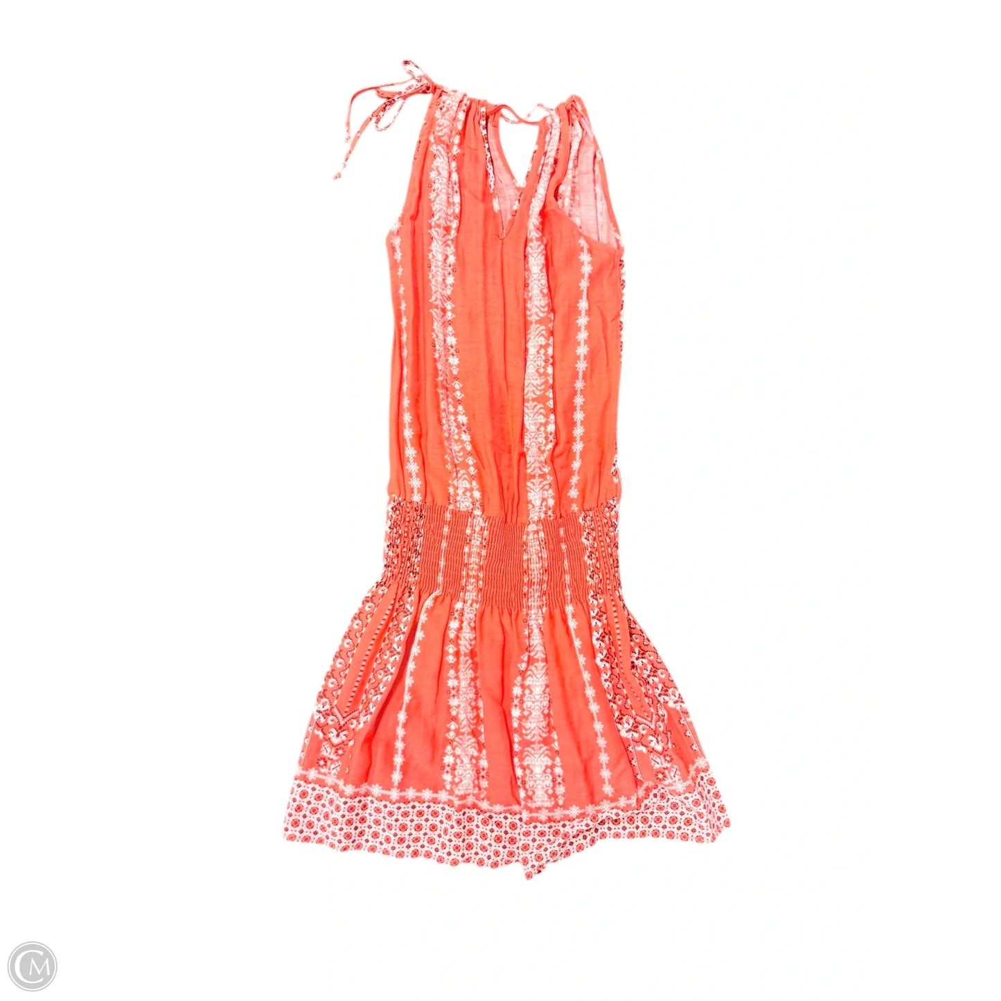 Dress Casual Midi By Braeve In Orange & White, Size: S