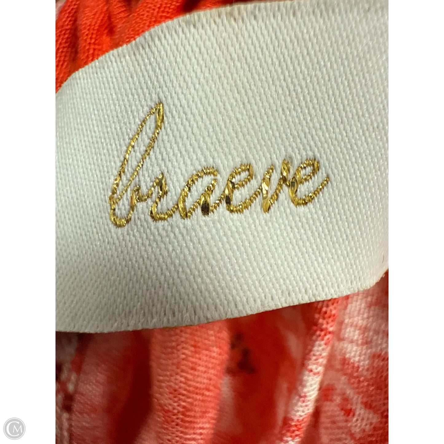 Dress Casual Midi By Braeve In Orange & White, Size: S