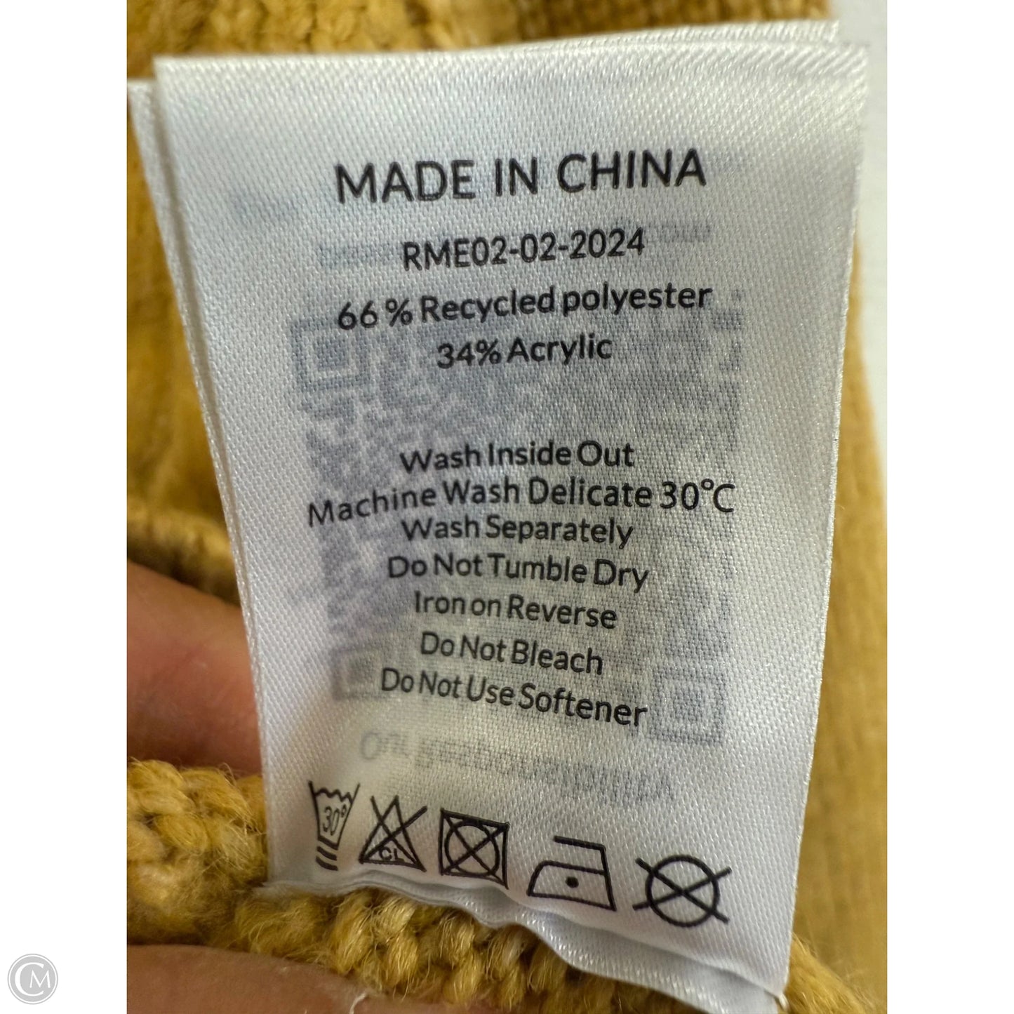 Sweater By Cma In Yellow, Size: S