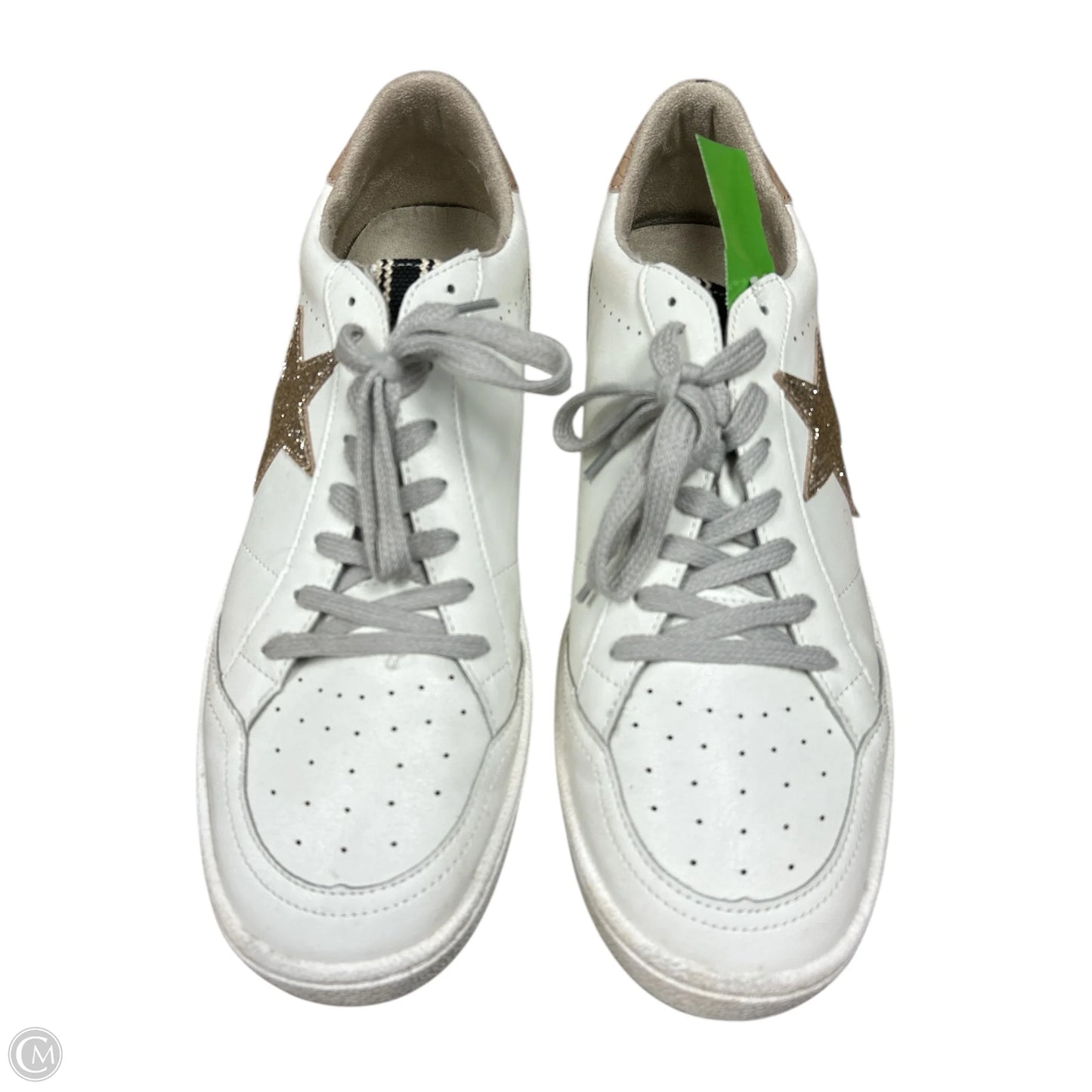 Shoes Sneakers By Shu Shop In Gold & White, Size: 11