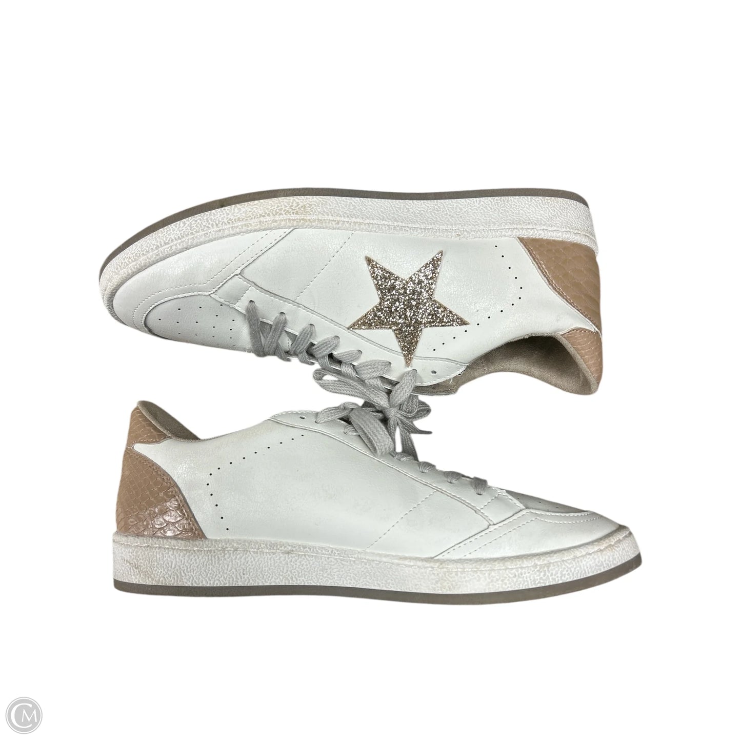 Shoes Sneakers By Shu Shop In Gold & White, Size: 11