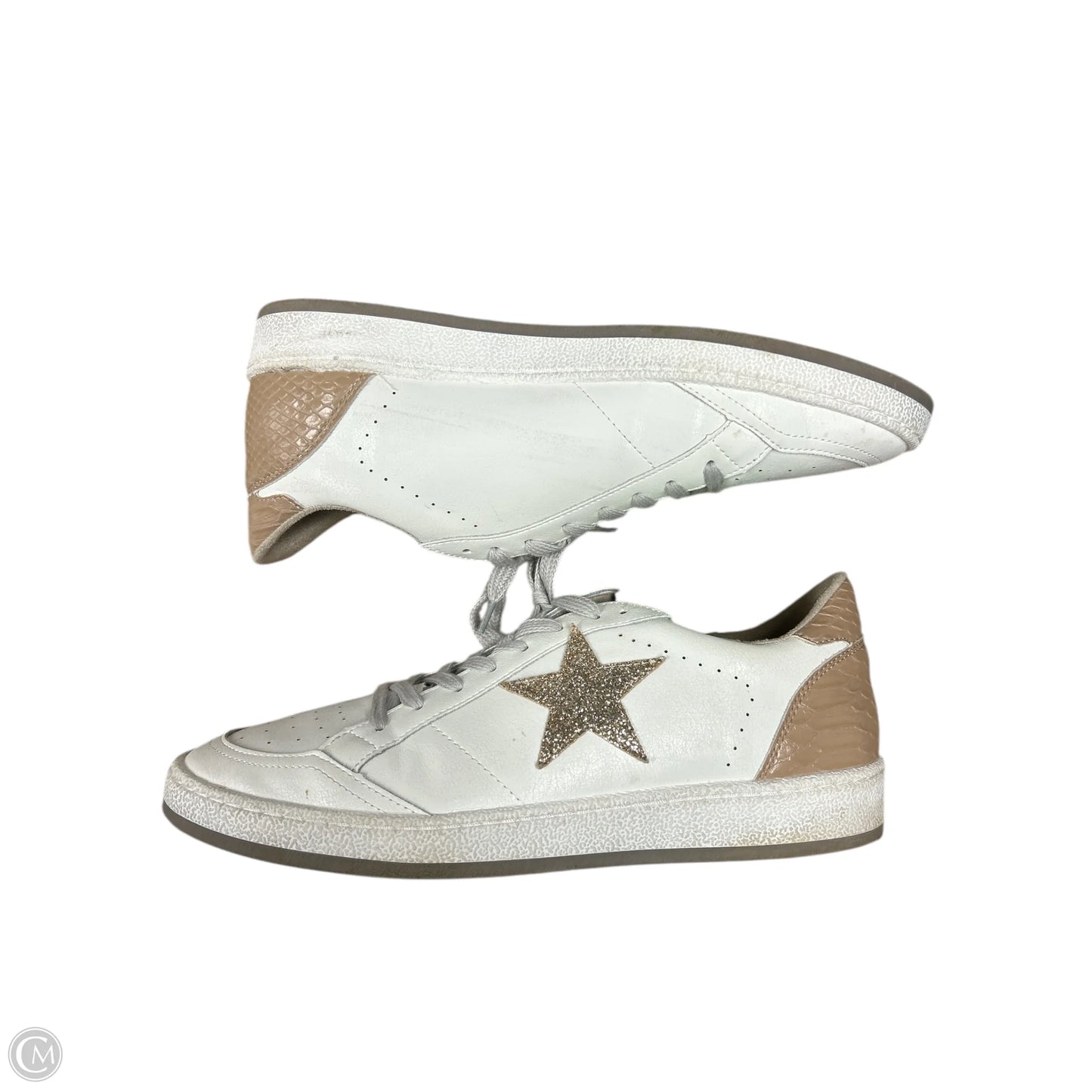 Shoes Sneakers By Shu Shop In Gold & White, Size: 11