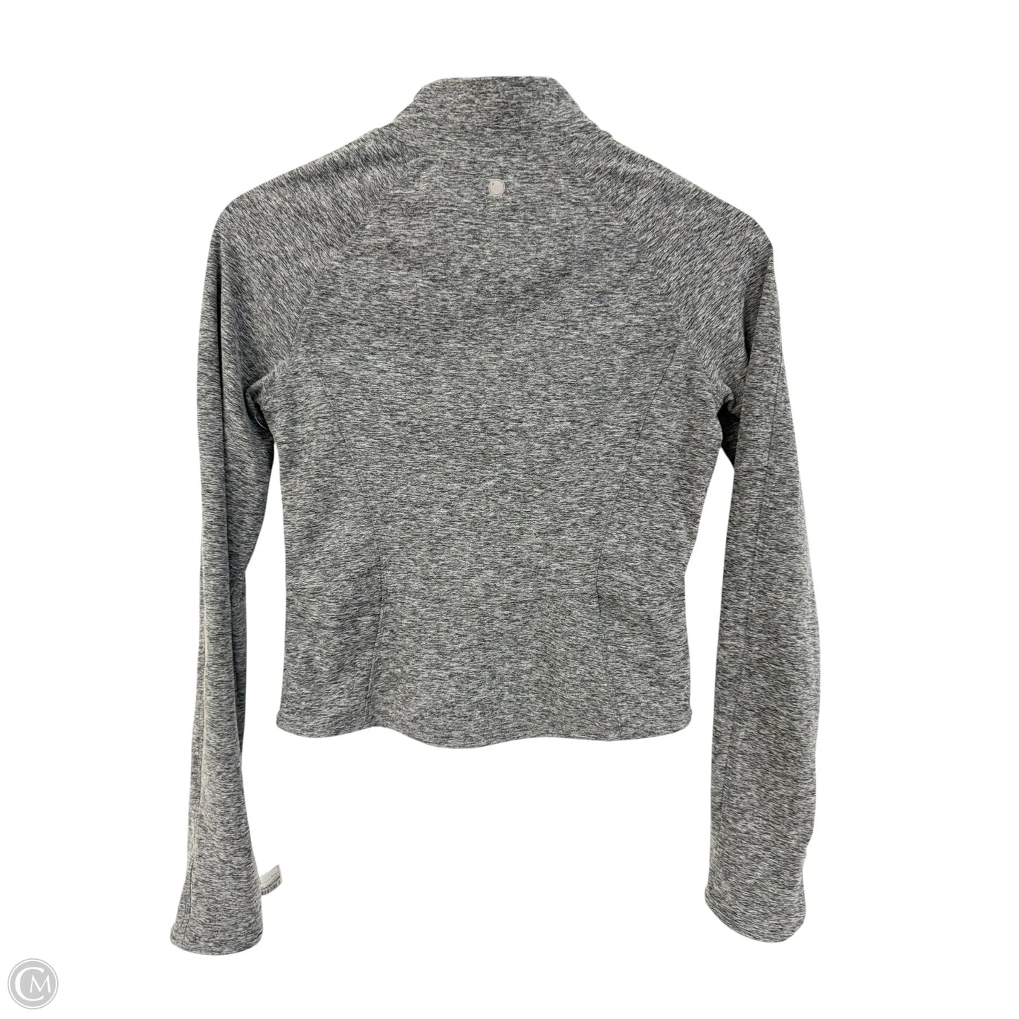 Athletic Jacket By Yogalicious In Grey, Size: S