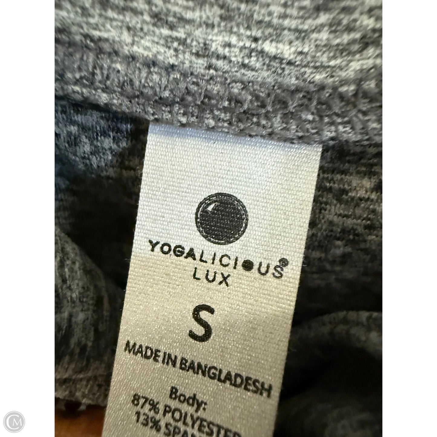 Athletic Jacket By Yogalicious In Grey, Size: S