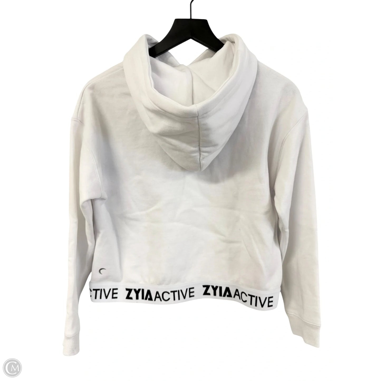 Sweatshirt Hoodie By Zyia In White, Size: S