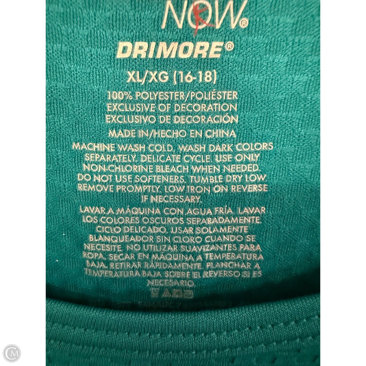 Athletic Top Long Sleeve Crewneck By Danskin Now In Green, Size: Xl